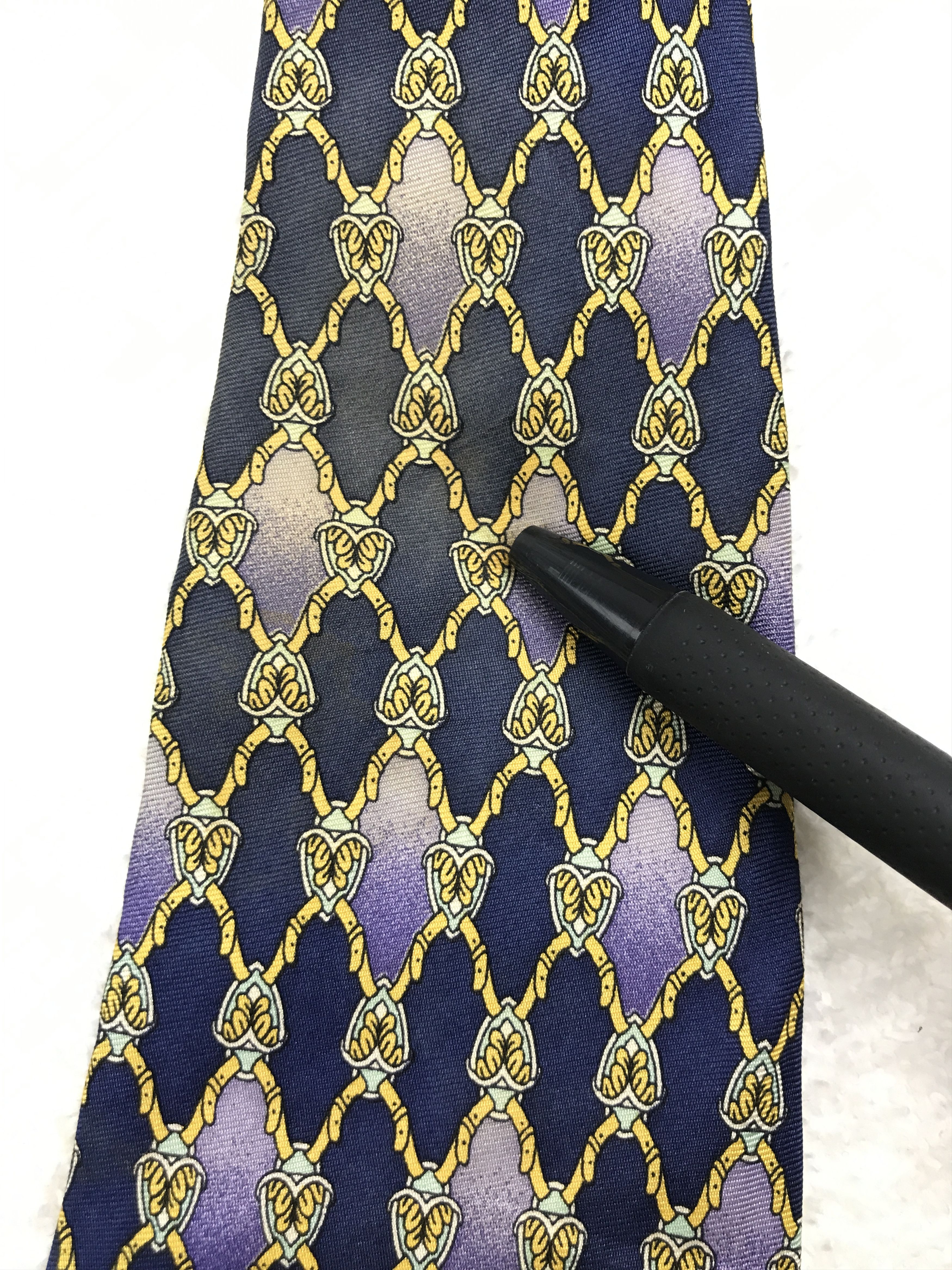 Vintage Vintage Paolo Di Stefano Silk Necktie Size ONE SIZE - 10 Thumbnail
