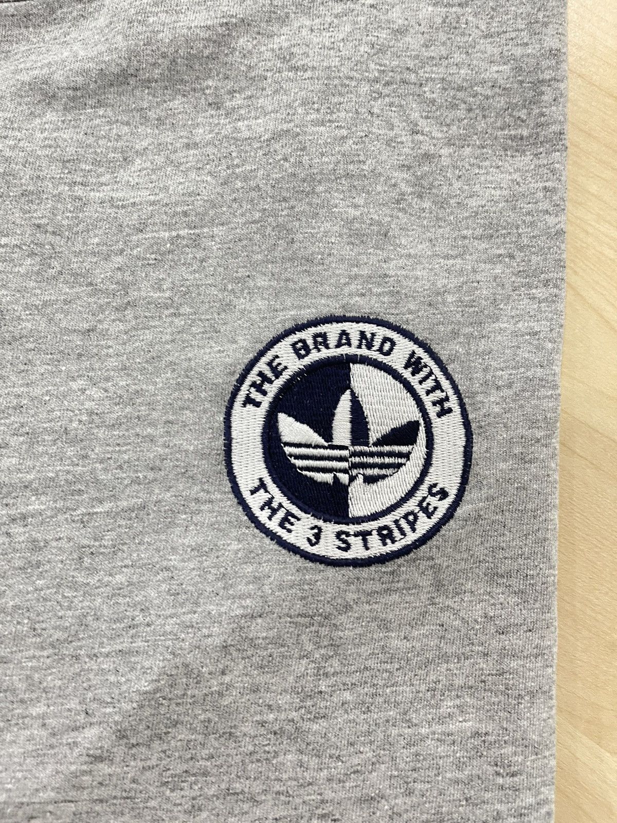 Adidas × Vintage Vintage 90s Adidas "The Brand with The 3 Stripes" Ringer Tee Size US L / EU 52-54 / 3 - 2 Thumbnail