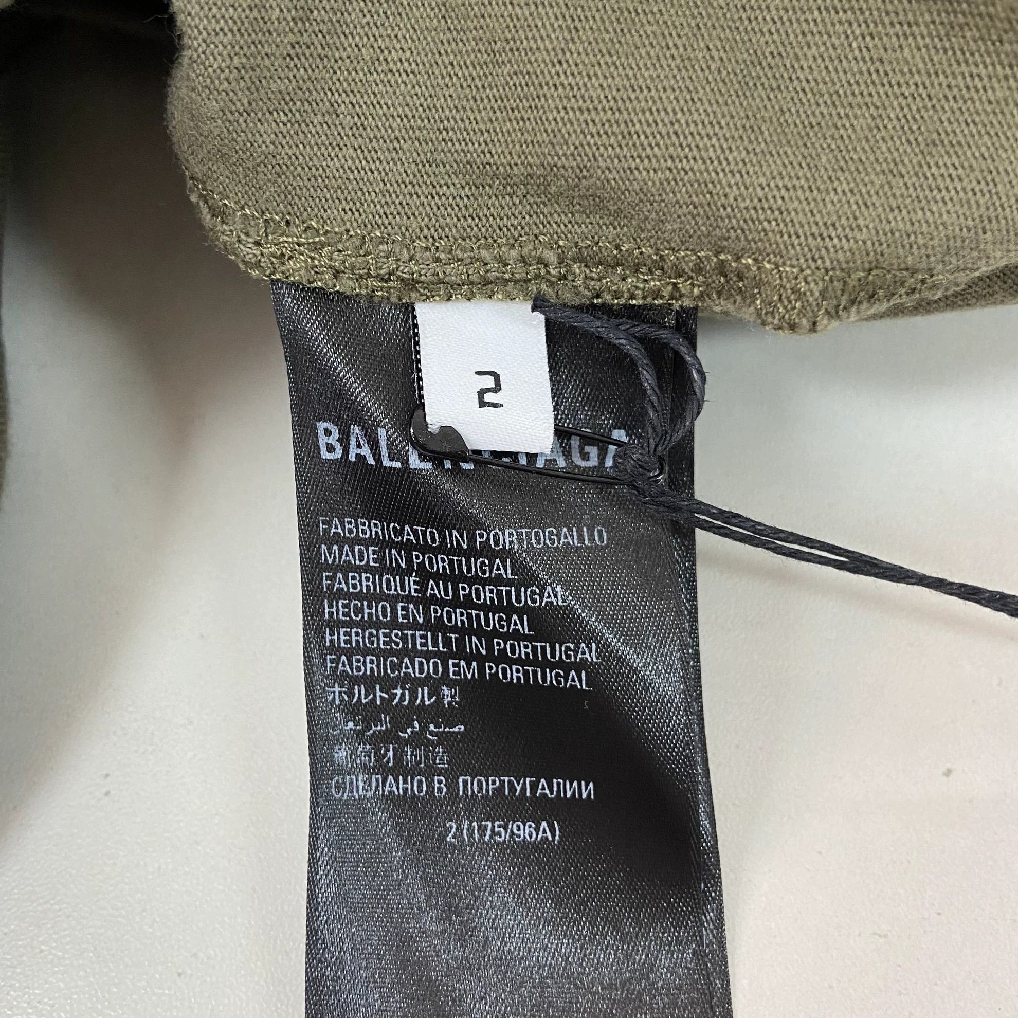 Balenciaga Balenciaga Green Logo Oversized Short Sleeve Tee 2 Size US M / EU 48-50 / 2 - 7 Thumbnail
