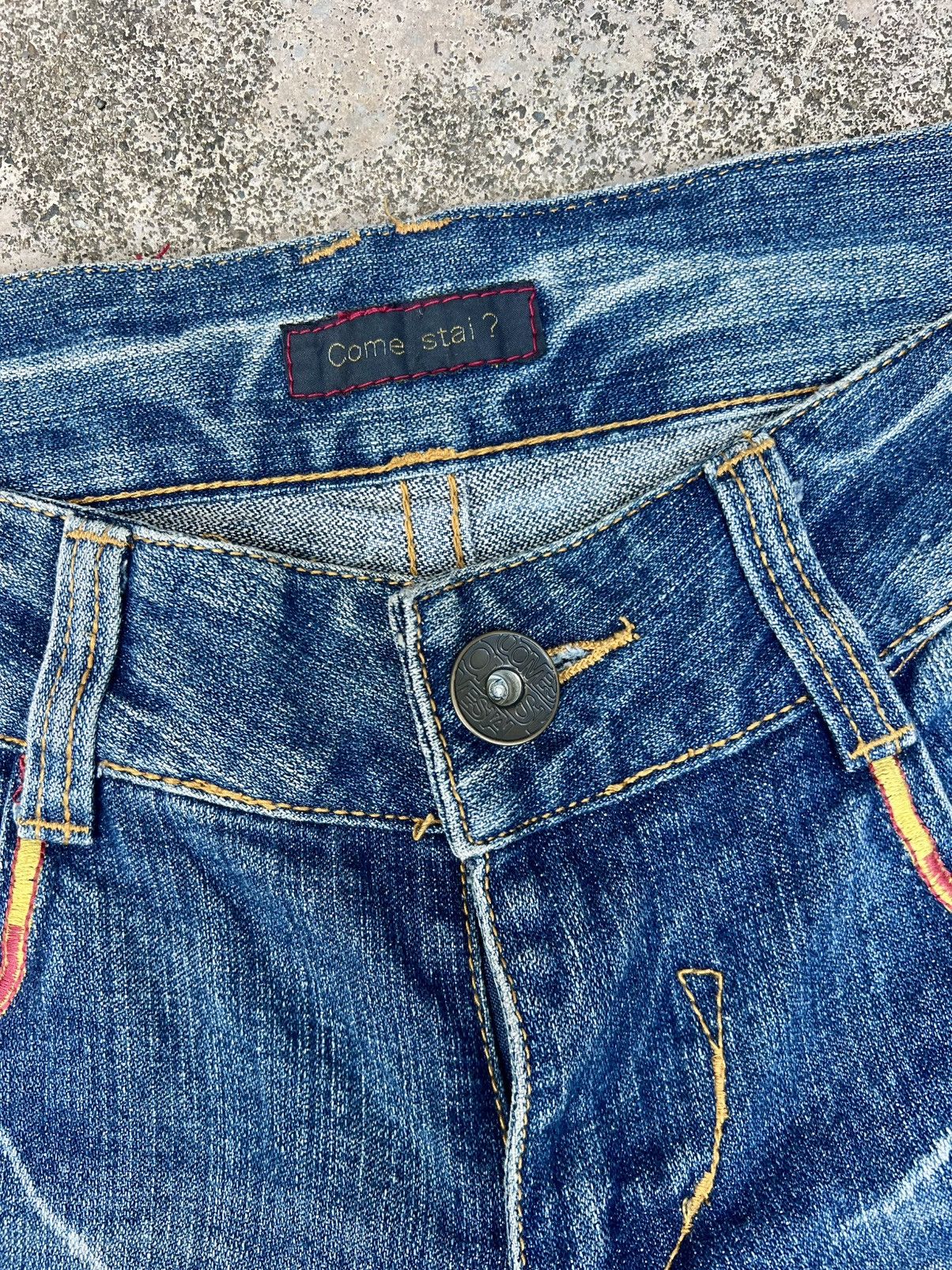 Japanese Brand × Vintage VINTAGE COME STAI? UPPEAT SMOKE FLARED DENIM Size US 30 / EU 46 - 7 Thumbnail