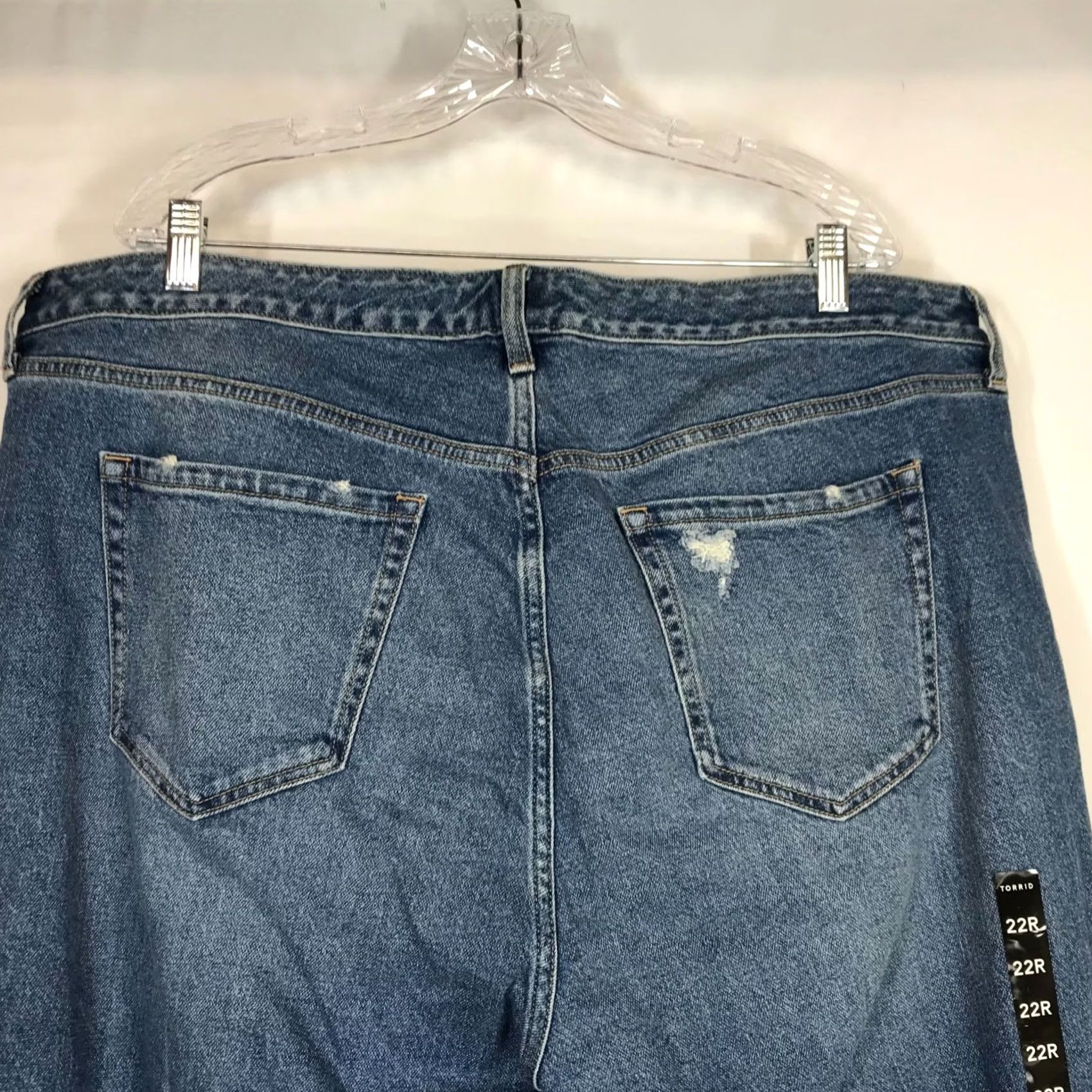 Torrid TORRID Jeans Womens 22R Blue Denim High Rise Straight Feel The Fit Size 40" / US 18 - 5 Thumbnail
