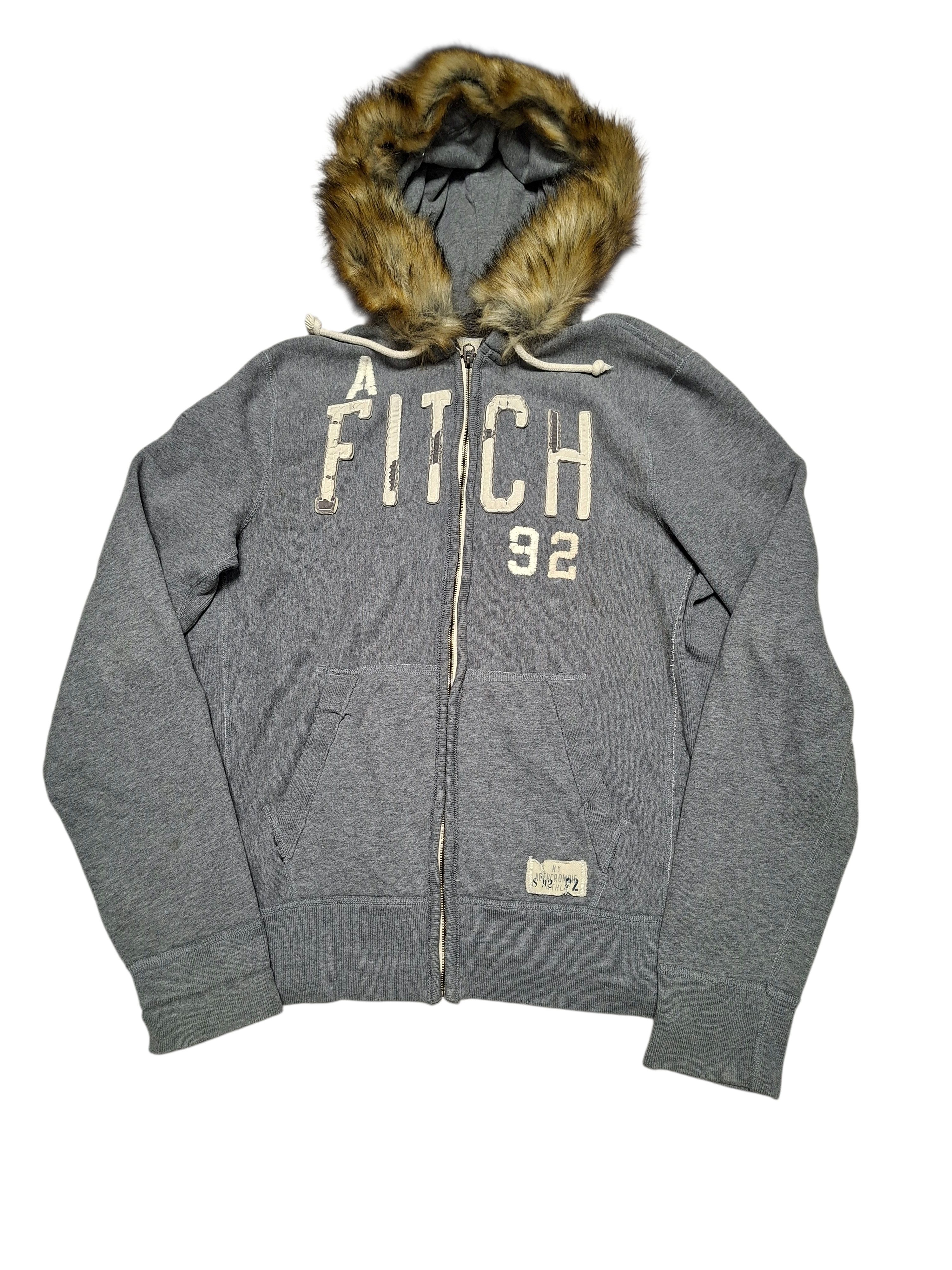 Abercrombie & Fitch ABERCROMBIE FITCH FAUX FUR AVANT GARDE ZIP HOODIE Size US XXL / EU 58 / 5 - 1 Thumbnail