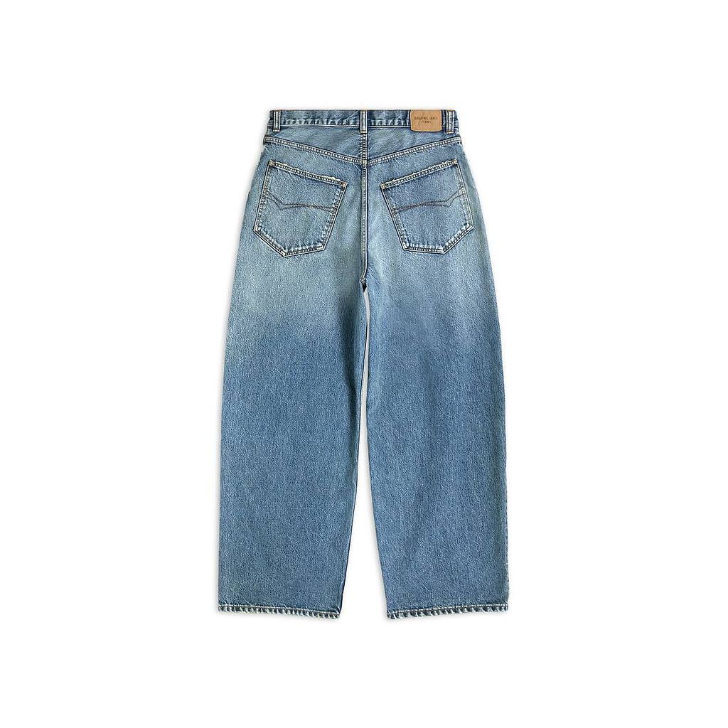 Balenciaga o1in1g0126 555 / Large Baggy Jeans in Blue Size 28" / US 6 / IT 42 - 2 Thumbnail