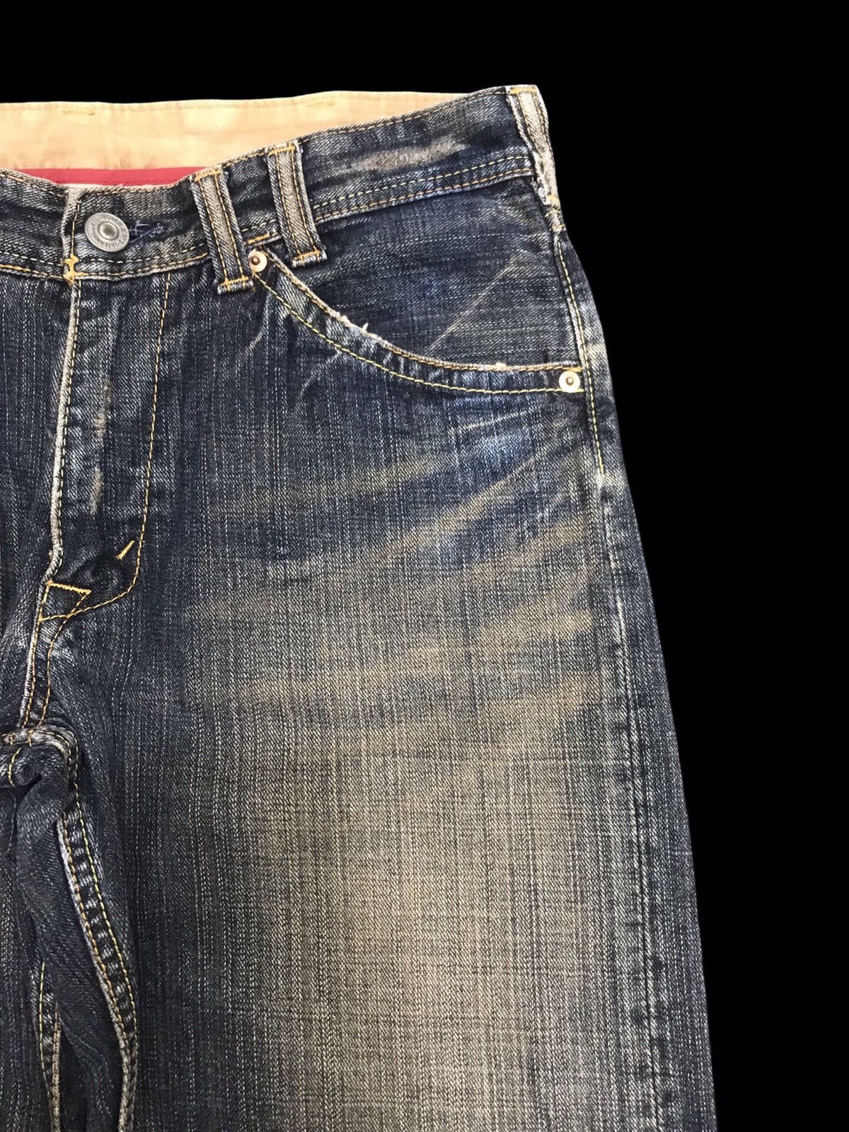 Japanese Brand 💥RELAXED💥VERY RARE DENIM CRAFT RUSTY FADES DENIM F433 Size US 31 - 3 Thumbnail