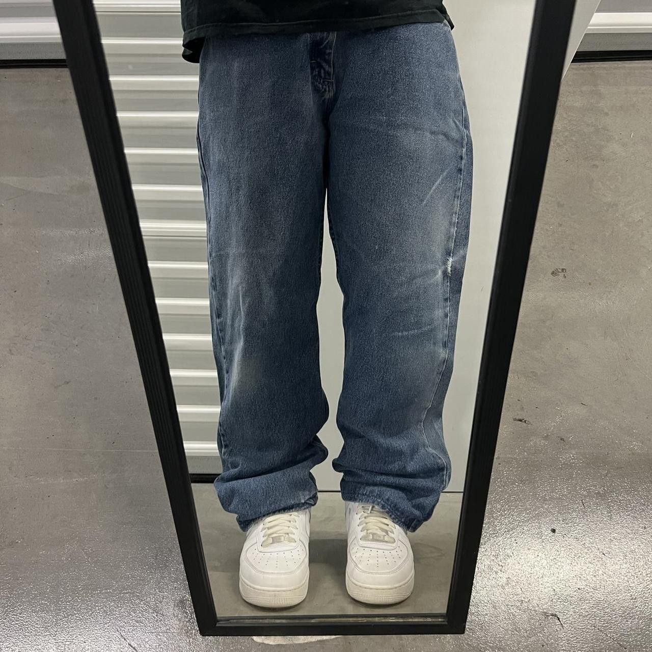 Vintage Vintage Y2K/2000s Straight fit Workwear Wrangler Medium Blue wash denim jeans! Size US 36 / EU 52 - 1 Thumbnail