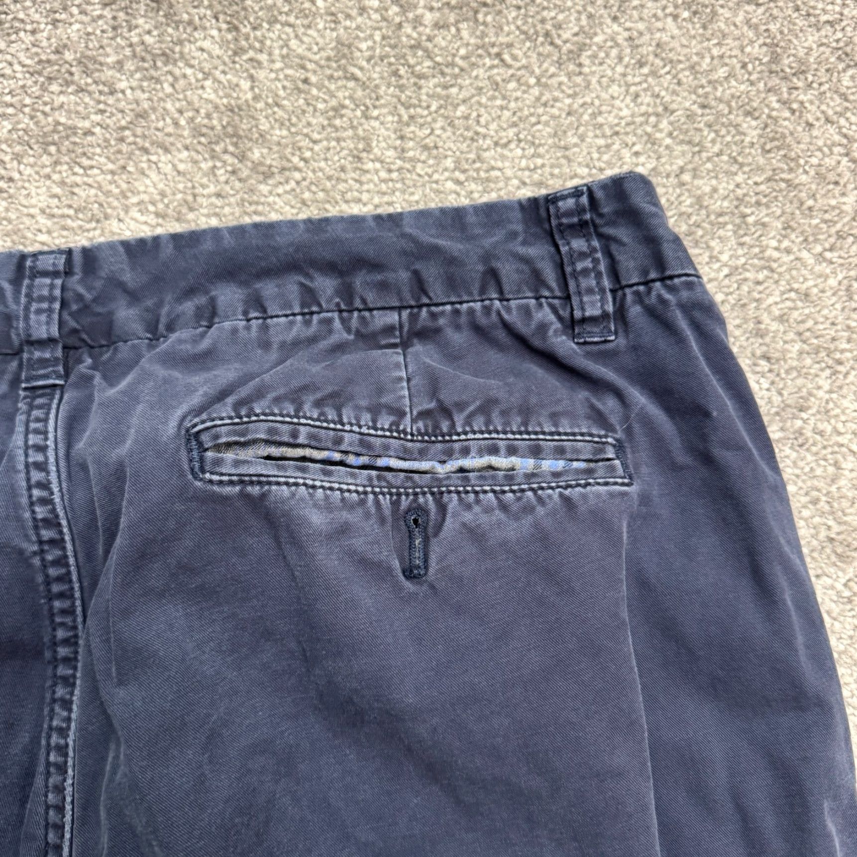 Bonobos Bonobos Slim Fit Chino Pants Men’s 33x32 Navy Blue Cotton Casual Workwear Size US 33 - 3 Thumbnail