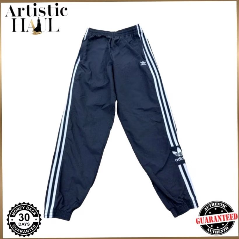 Adidas Adidas Men’s Navy Primegreen Essentials Track Pants L 3-Stripes Size US 33 - 2 Thumbnail