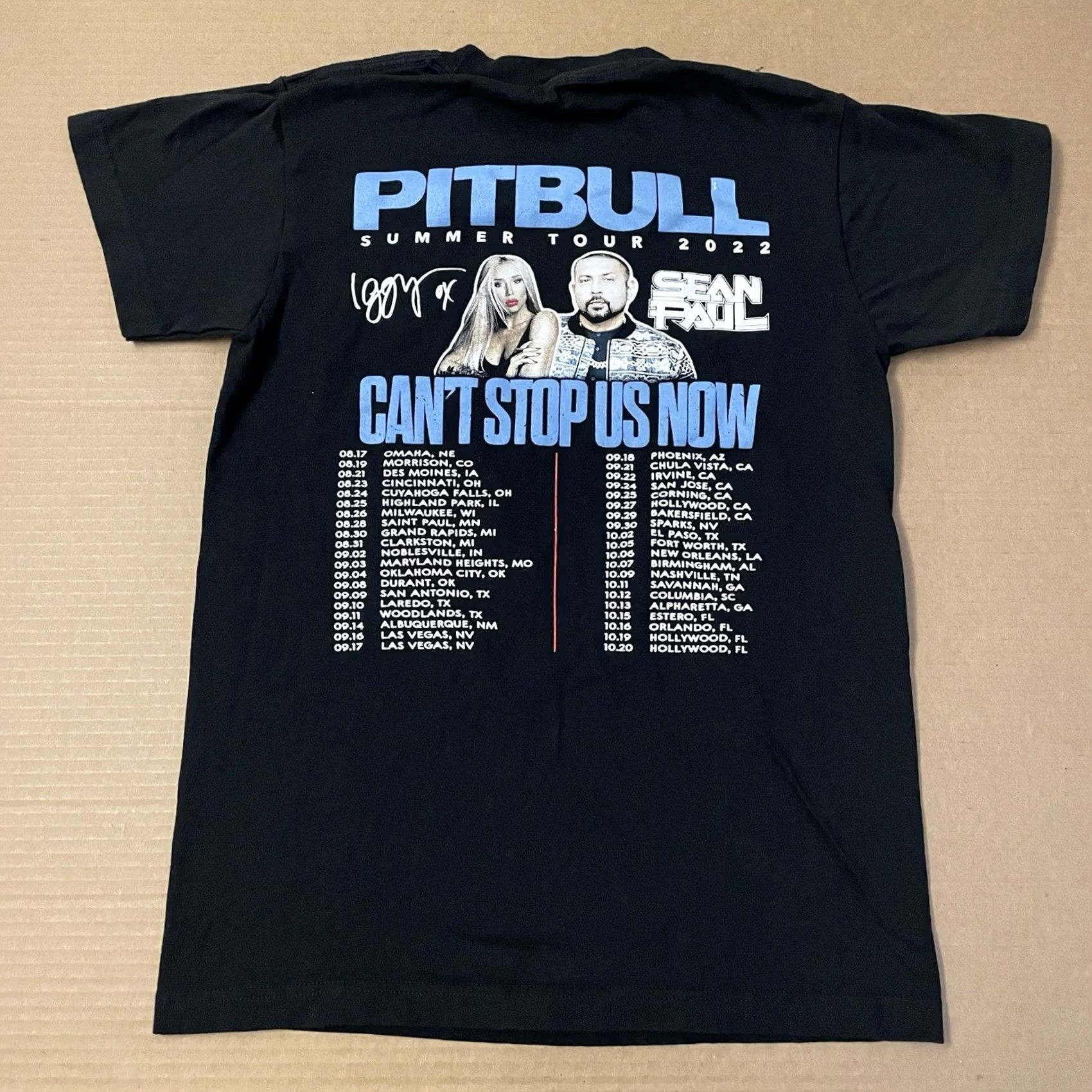 Vintage Pitbull Iggy Azalea Sean Paul Shirt Adult Small Black Music Tour 2022 Rap Mens Shirt Size US S / EU 44-46 / 1 - 6 Thumbnail