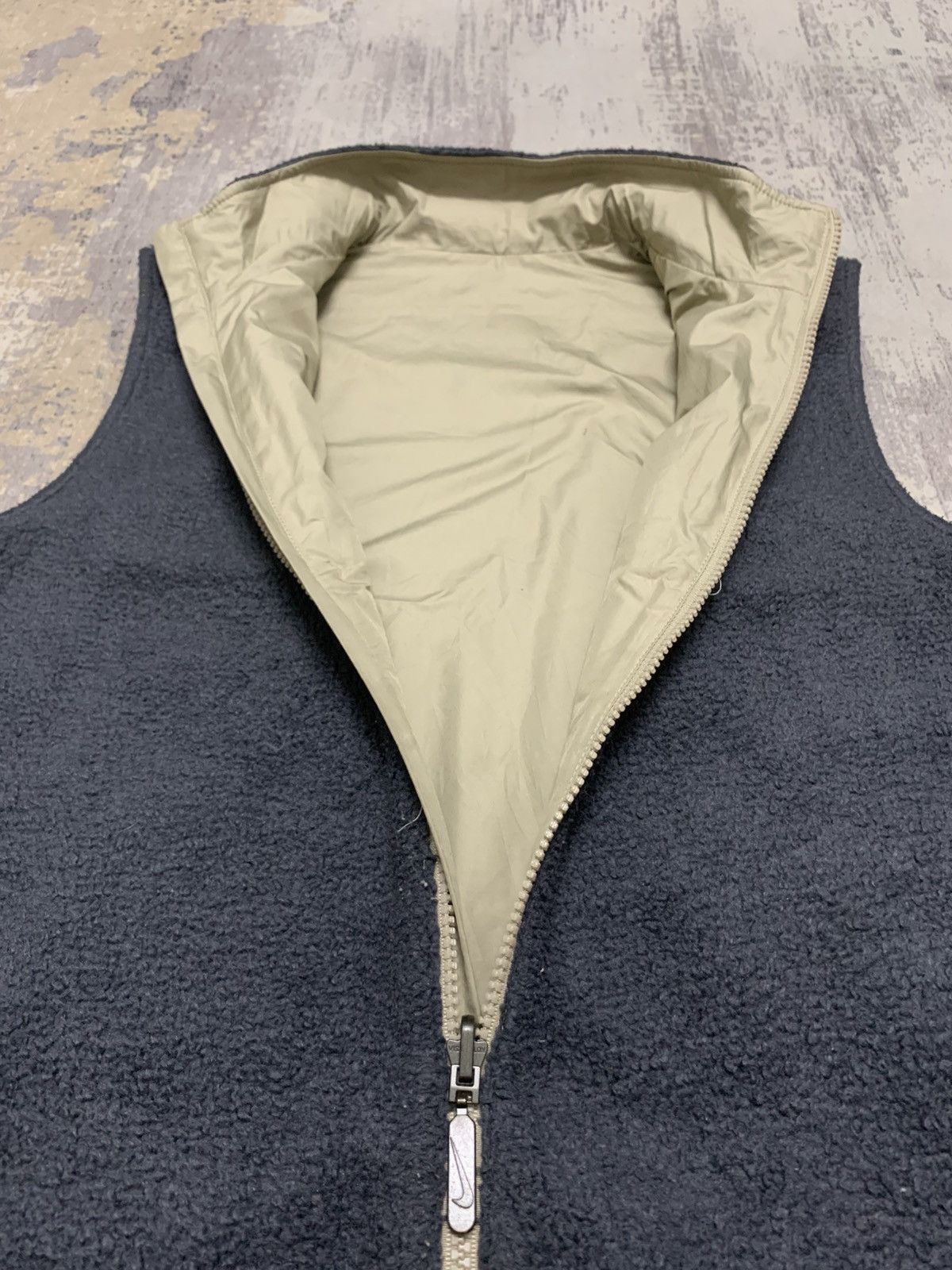 Vintage Vintage Nike Swoosh Reversible Fleece Outdoor Vests Size M / US 6-8 / IT 42-44 - 6 Thumbnail