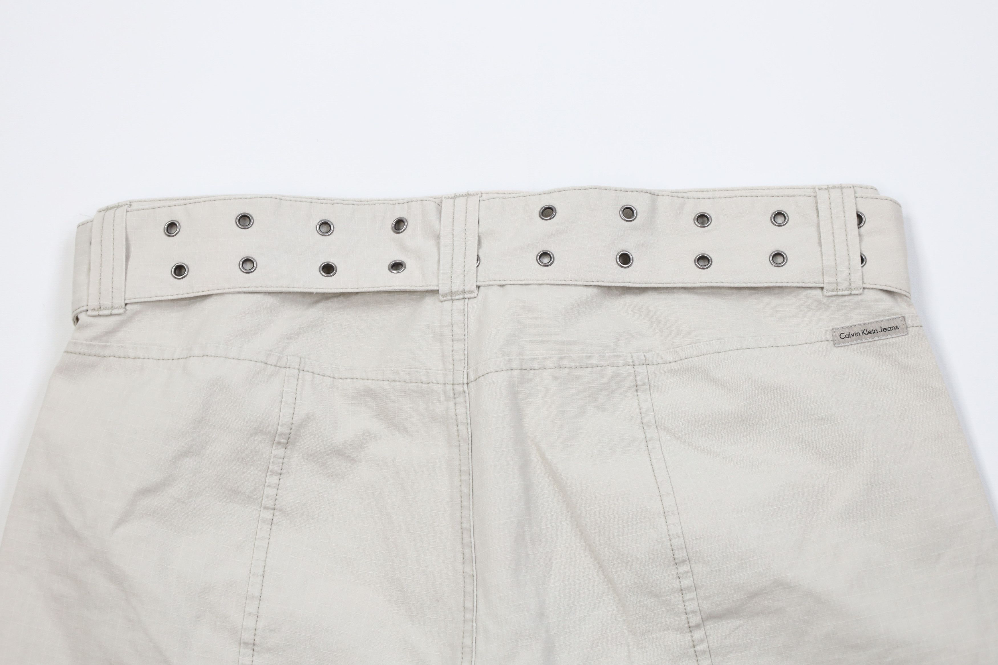 Calvin Klein Deadstock Vintage Y2K Calvin Klein Cropped Ripstop Pants Size 30" / US 8 / IT 44 - 9 Thumbnail