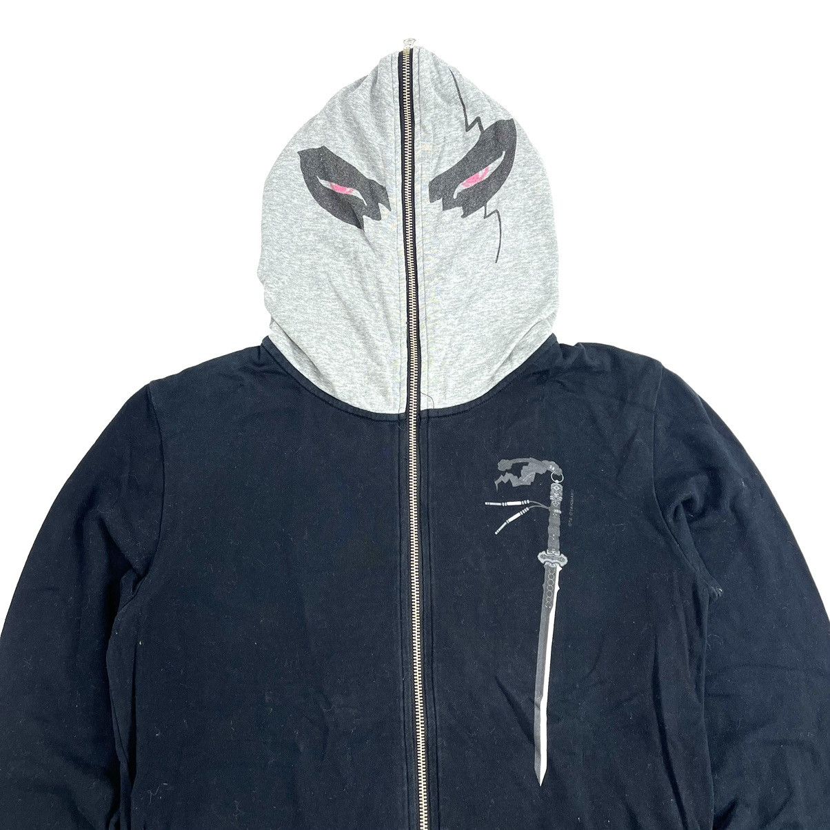 If Six Was Nine × Japanese Brand × PPFM Vintage PPFM x Tajomaru Poem Facemask Full Zip Hoodie Size US M / EU 48-50 / 2 - 14 Thumbnail