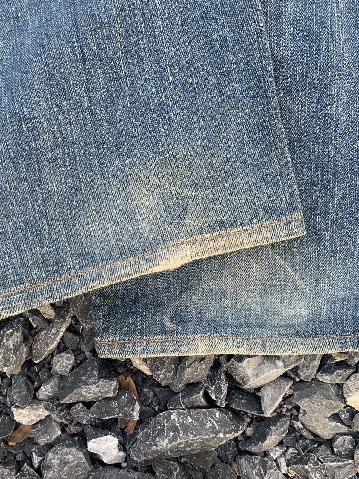Kapital VINTAGE EDWIN 505XX SELVEDGE RUSTY JAPANESE DISTRESSED DENIM Size US 31 - 16 Thumbnail
