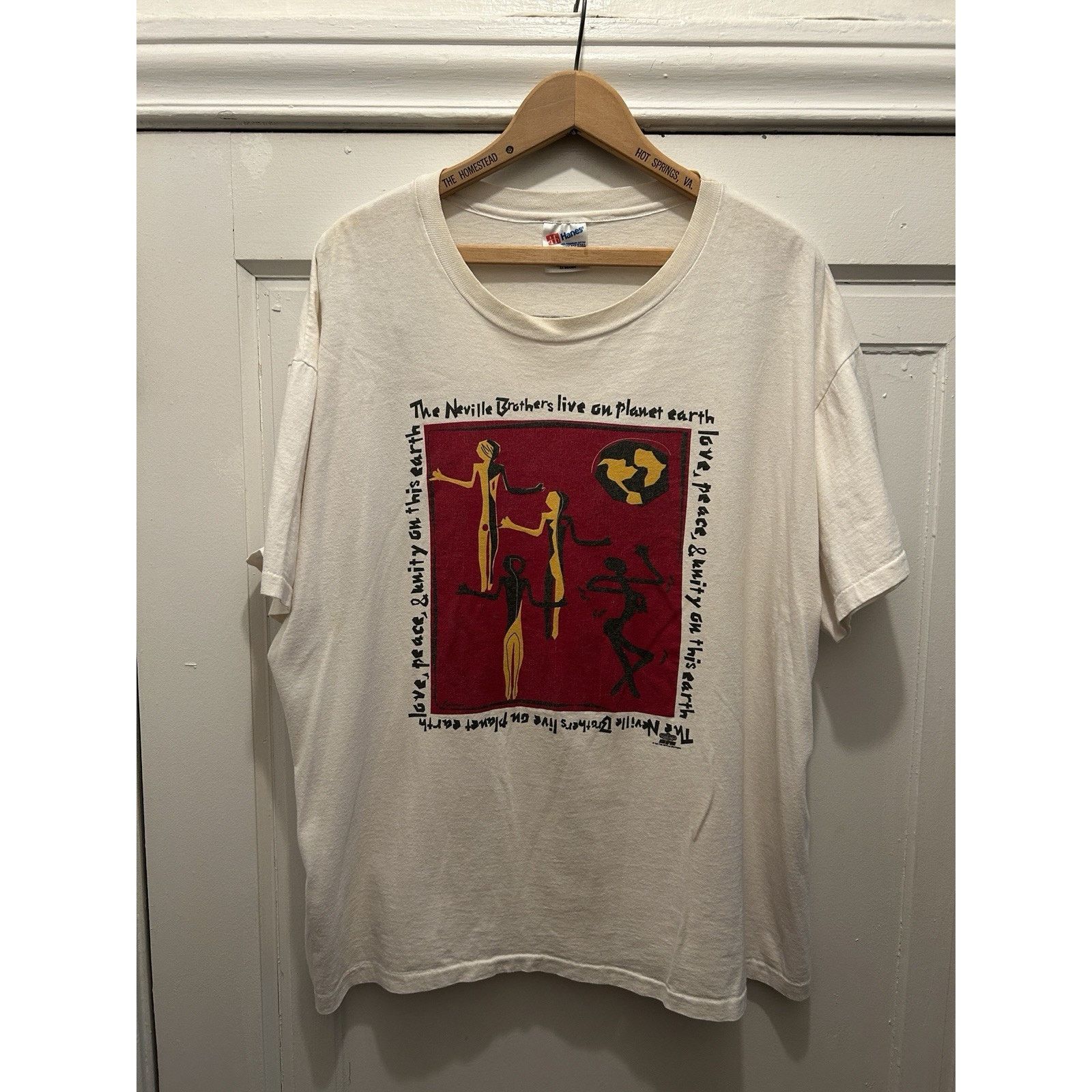 Hanes Vintage 90s 1994 The Neville Brothers Band T Shirt 2XL Size US XXL / EU 58 / 5 - 1 Thumbnail