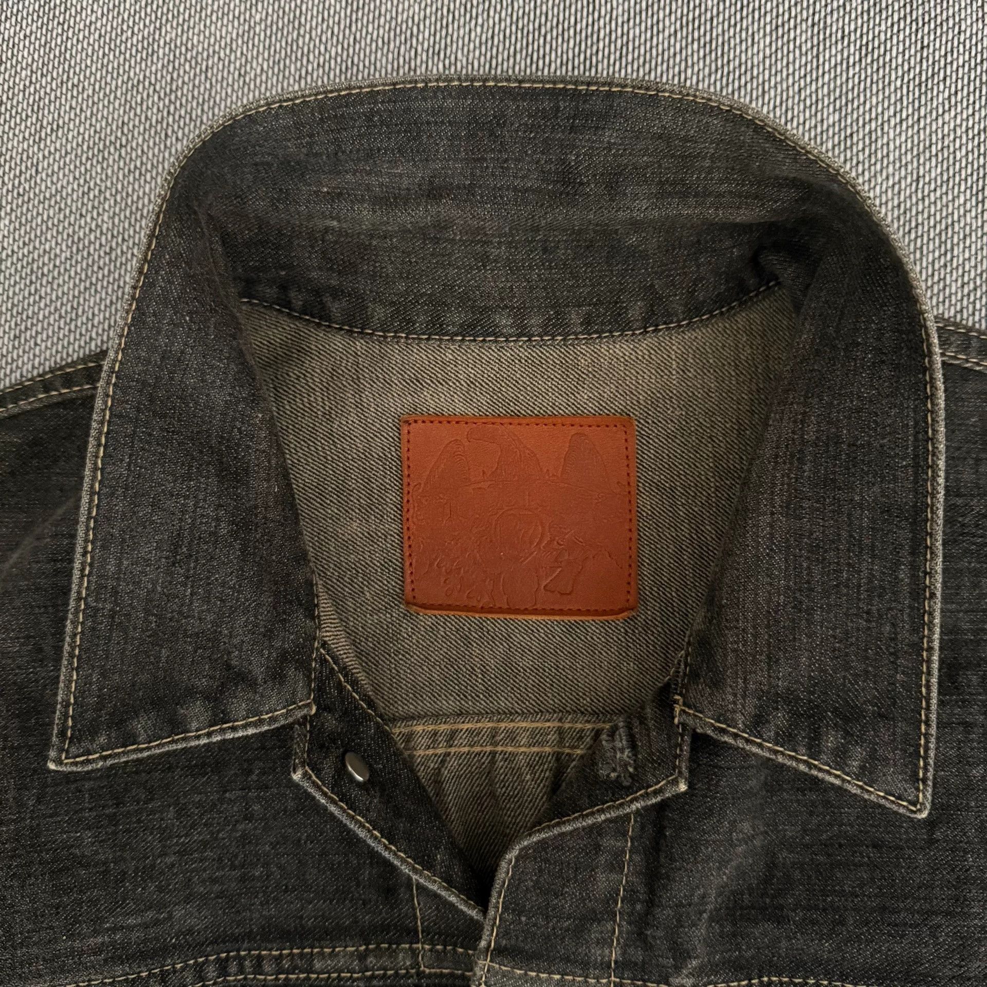 Tenderloin Tenderloin K-7 Black Washed Denim Jacket Size US L / EU 52-54 / 3 - 3 Thumbnail