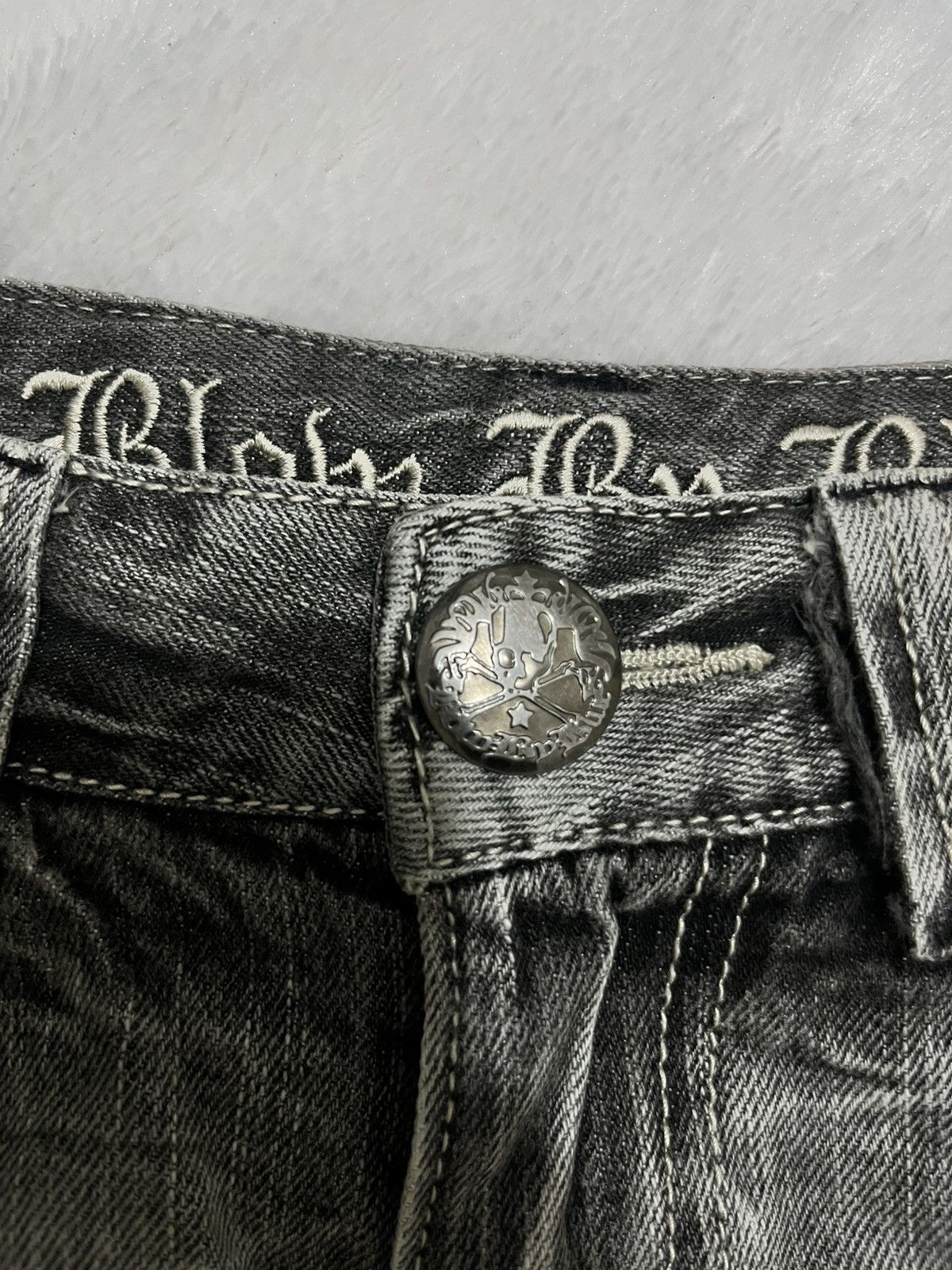 Other Blow By Blue Japanese Gothic Punk Zipper Washed Denim Jeans Size US 28 / EU 44 - 8 Thumbnail