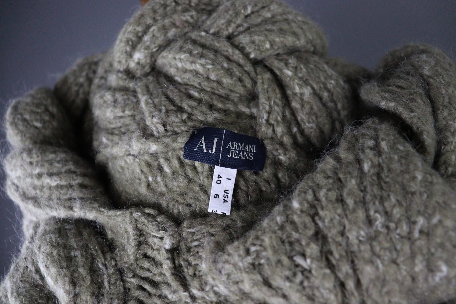Designer Armani Jeans Designer Mohair Knit Casual Sweater Size 40 Size M / US 6-8 / IT 42-44 - 9 Thumbnail