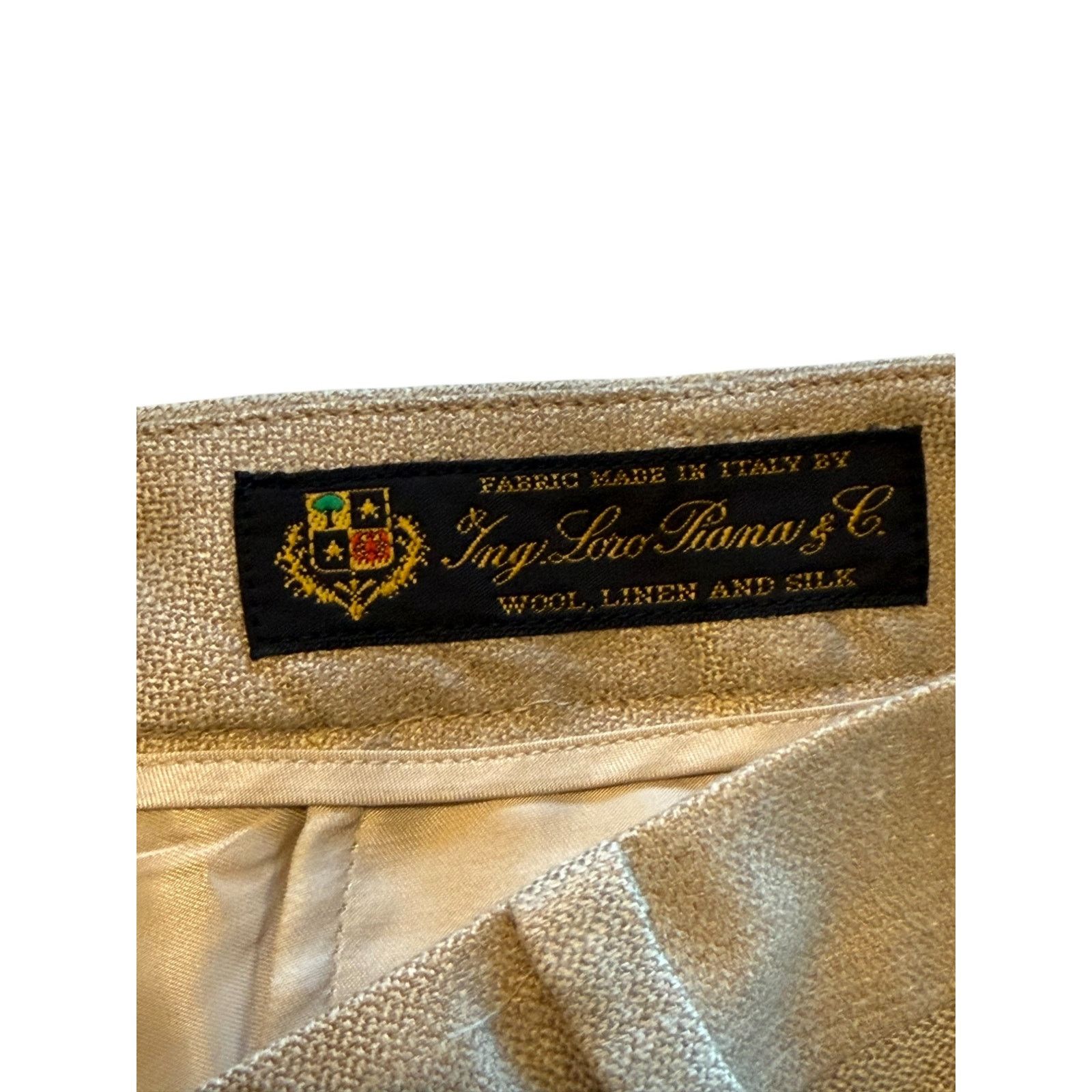 Brooks Brothers NWT Brooks Brothers Pants Women 14 Tan Loro Piana Caroline Size 36" / US 14 / IT 50 - 7 Thumbnail