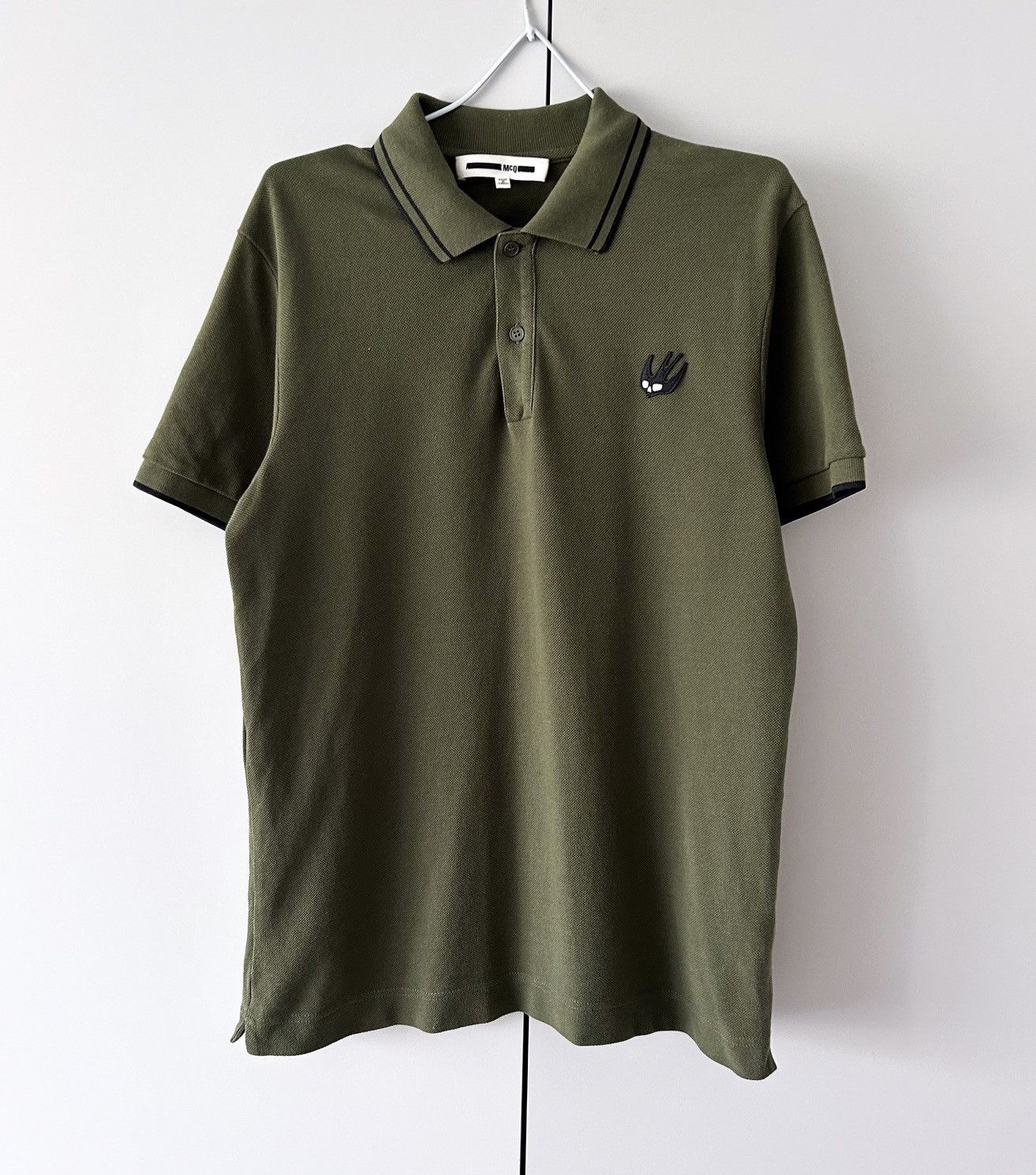 Tシャツ・カットソー ALEXANDER MCQUEEN Men Polo Shirts 809764QXABW 1080 Black Alexander McQueen ALEXANDER MCQUEEN Men Polo Shirts 809764
