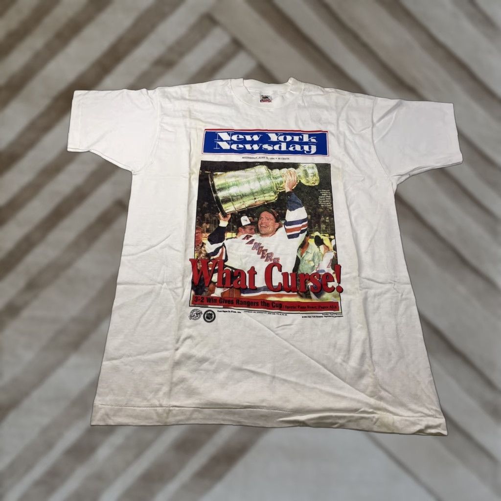 Fruit Of The Loom VINTAGE Mark Messier New York Rangers 1994 Stanley Cup Champions T Shirt Size XL Size US XL / EU 56 / 4 - 1 Thumbnail