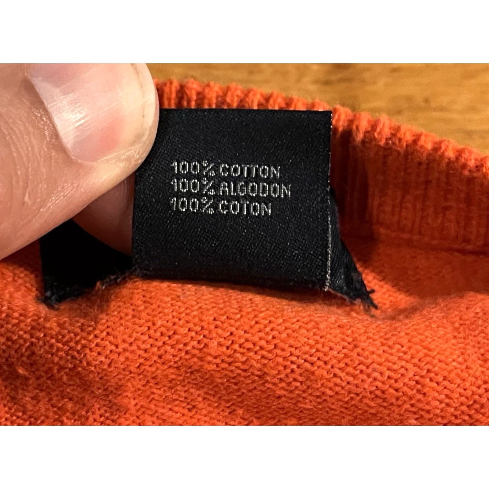 Gant VINTAGE Gant Classic Cotton V-Neck Sweater Men’s 2XL Orange Size US XXL / EU 58 / 5 - 5 Thumbnail