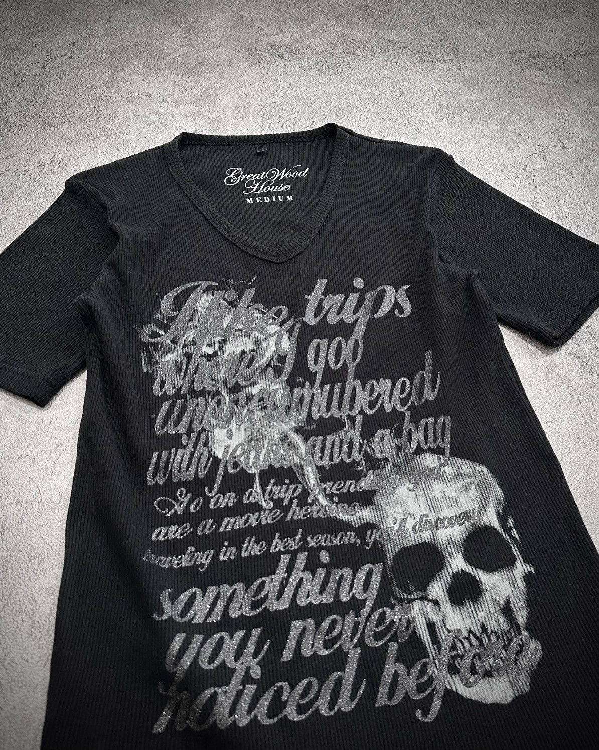 Japanese Brand Great Wood House Vneck Poem Tshirt Lgb Ifsixwasnine Style Size US M / EU 48-50 / 2 - 5 Thumbnail