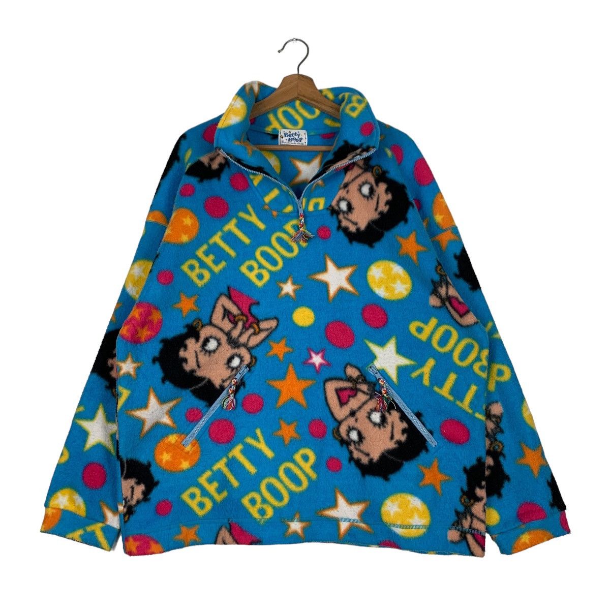 Cartoon Network BETTY BOOP Fullprint Half Zip Pullover Fleece #0919-C41 Size XL / US 12-14 / IT 48-50 - 9 Thumbnail
