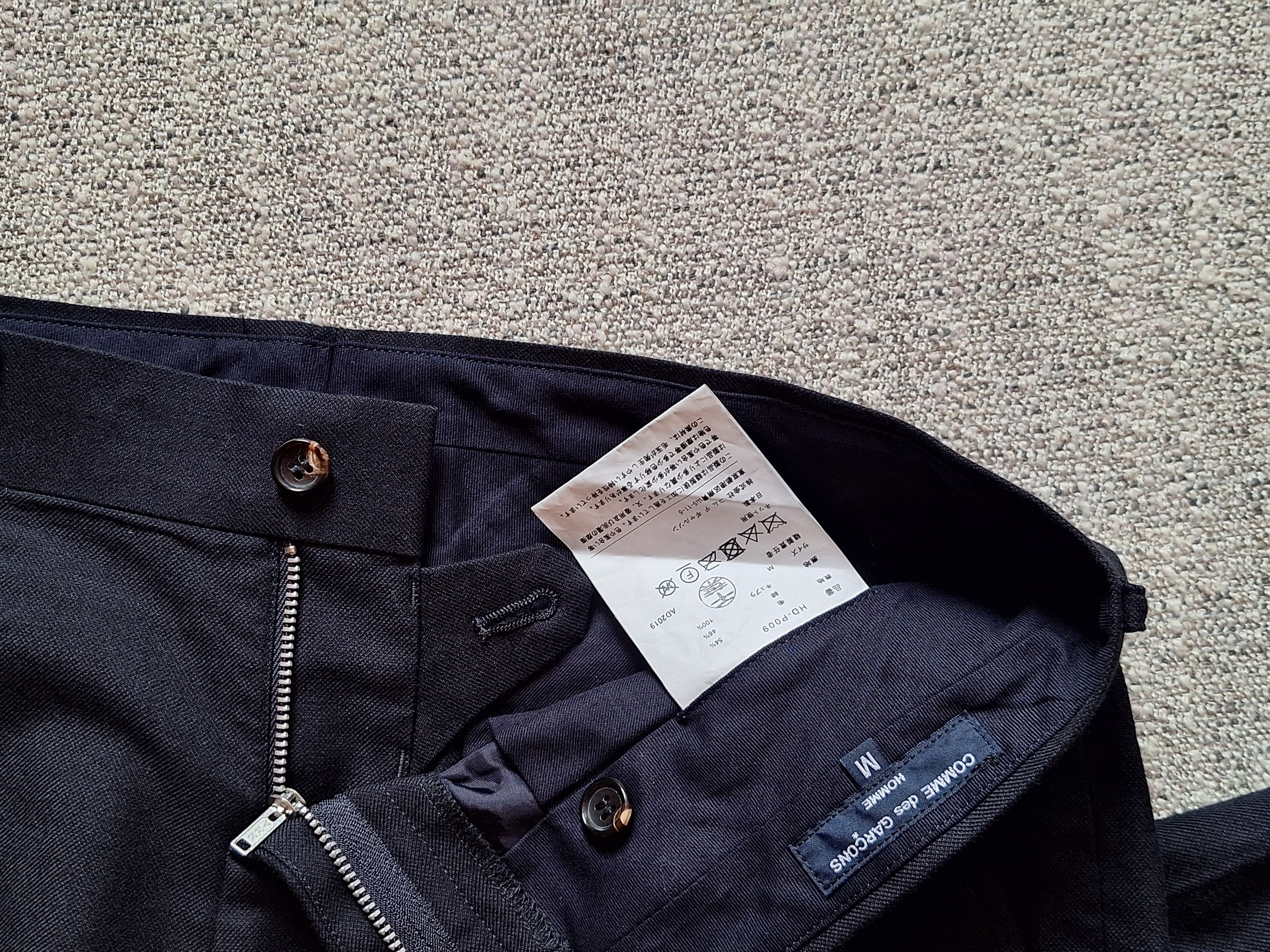 Comme des Garcons Homme COMME des GARCONS HOMME / Navy Trousers Size US 34 / EU 50 - 2 Thumbnail