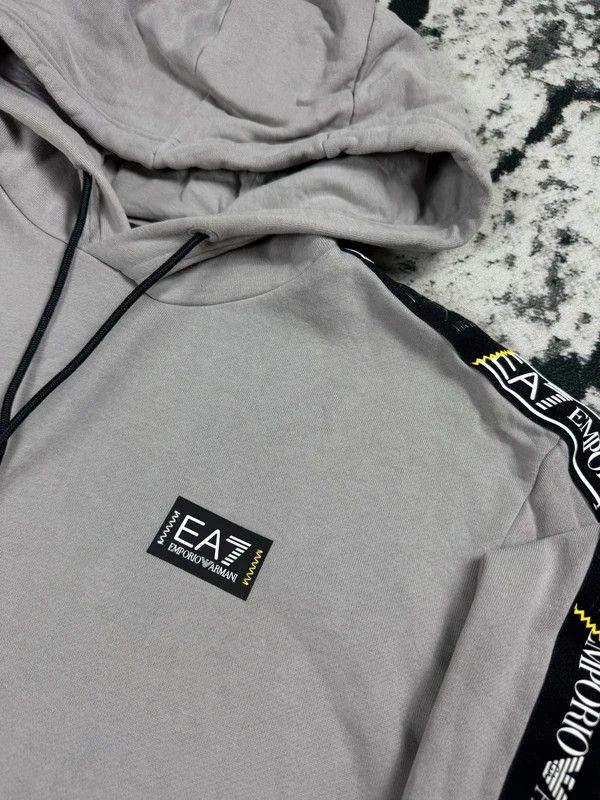 Emporio Armani Emporio Armani EA7 gray logo hoodie XXL Size US XXL / EU 58 / 5 - 4 Thumbnail