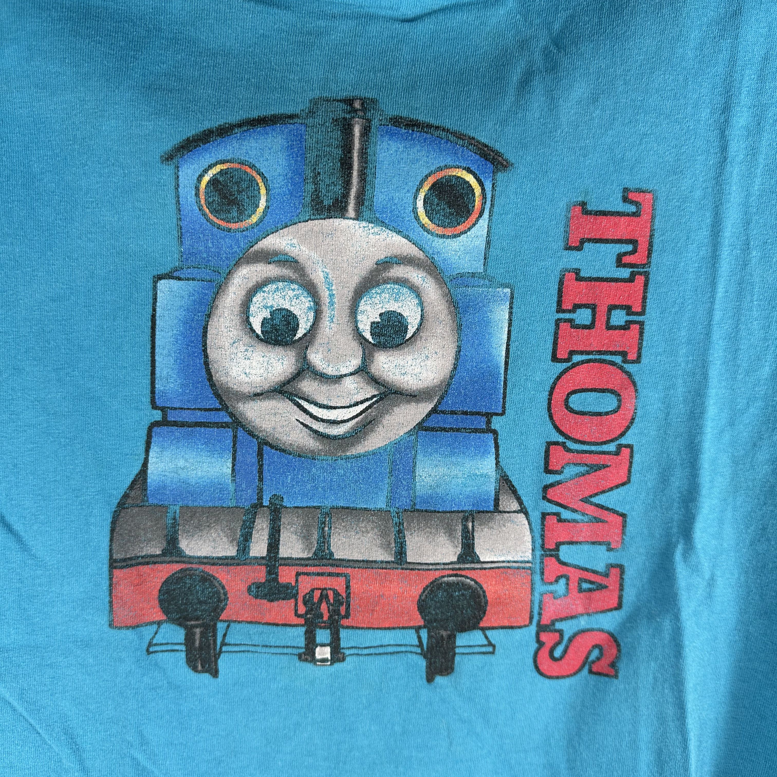 Vintage Vintage 90s Thomas The Engine Cartoon Graphic T-shirt Size US M / EU 48-50 / 2 - 2 Thumbnail