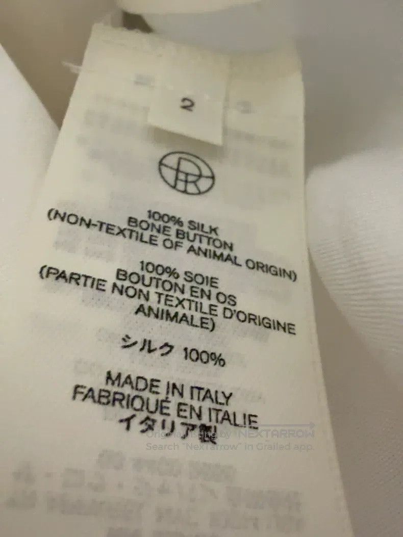 The Row The row size 2 Light Rice White Silk Shirt Size M / US 6-8 / IT 42-44 - 5 Thumbnail