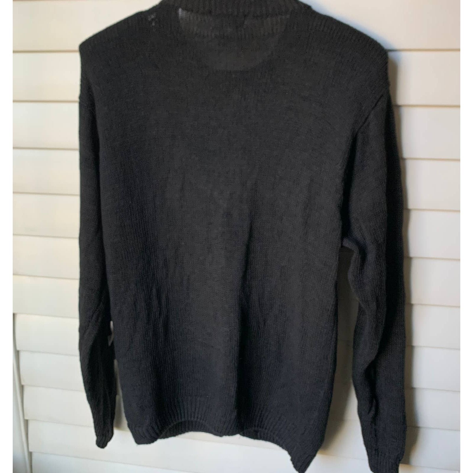 Vintage Vintage Gold Beaded and Sequin Black Cardigan Sweater Medium Size M / US 6-8 / IT 42-44 - 8 Thumbnail