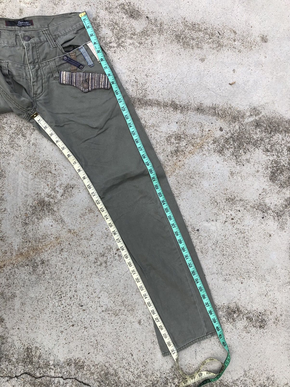 Japanese Brand DOUBLE WAIST GREEN ARMY PANT BY DOMINATE Size US 30 / EU 46 - 10 Thumbnail