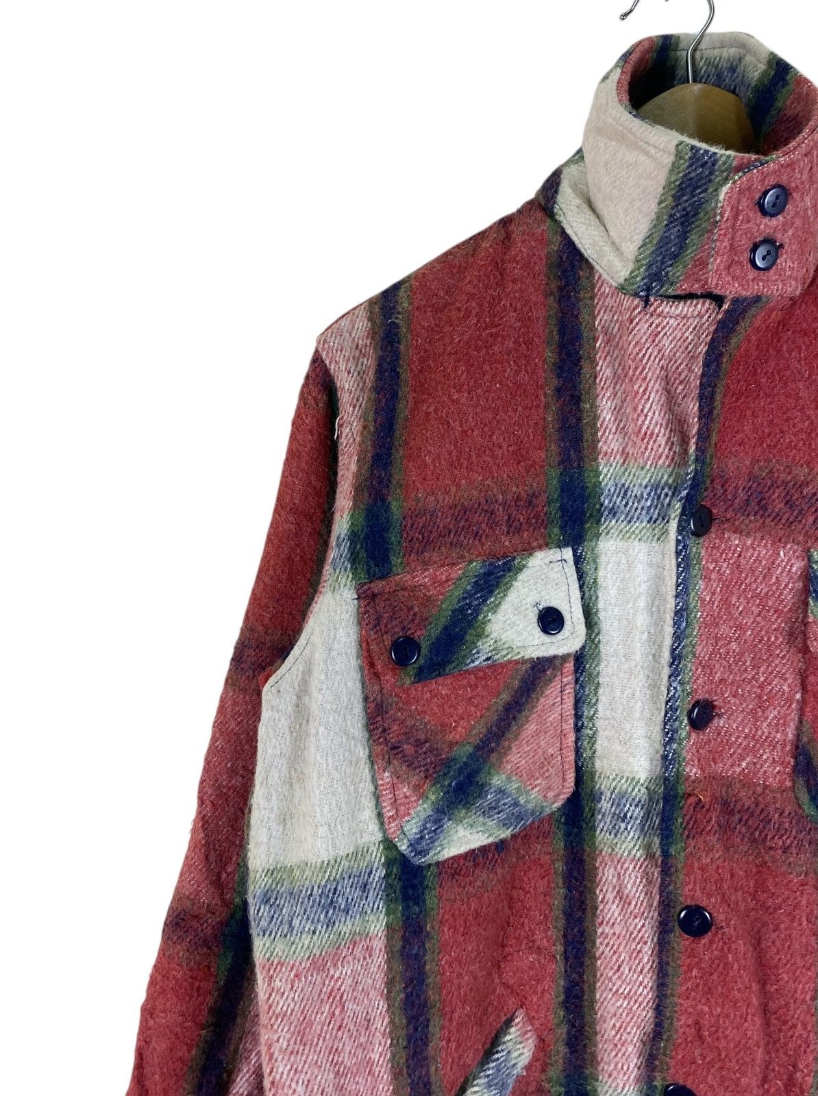 Vintage Vintage Plaid Woolen Button Up Shirt of Young American Size US L / EU 52-54 / 3 - 4 Thumbnail