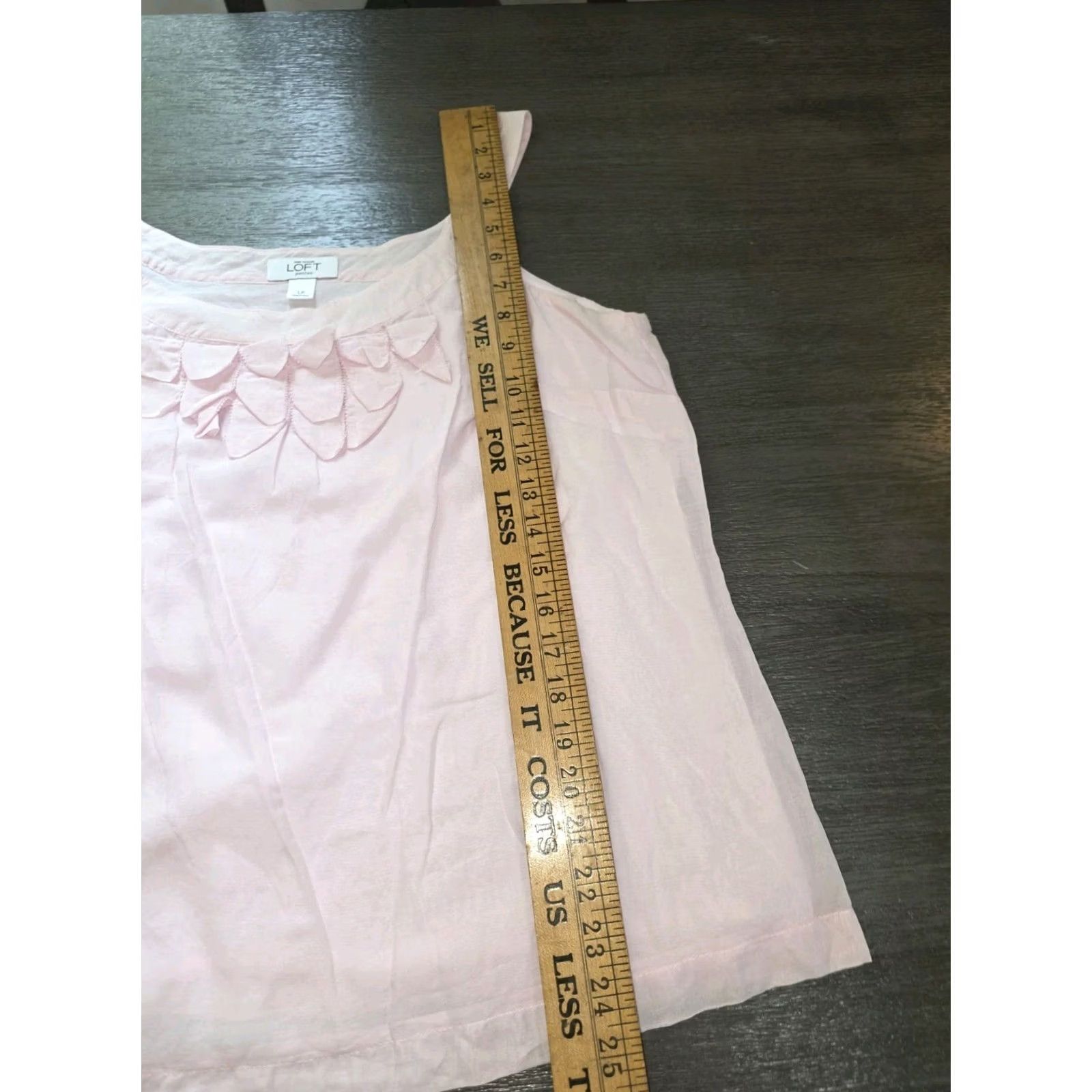 Loft Loft Anne Taylor Petite Large Cami Top Scoop Neck Pink Womens Tank PL Size L / US 10 / IT 46 - 5 Thumbnail
