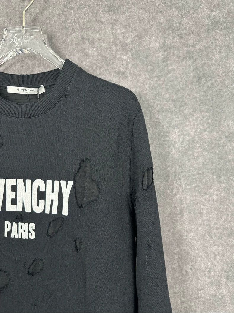 Givenchy Givenchy Tear-Apart Hoodie Black L Size Size US L / EU 52-54 / 3 - 6 Thumbnail