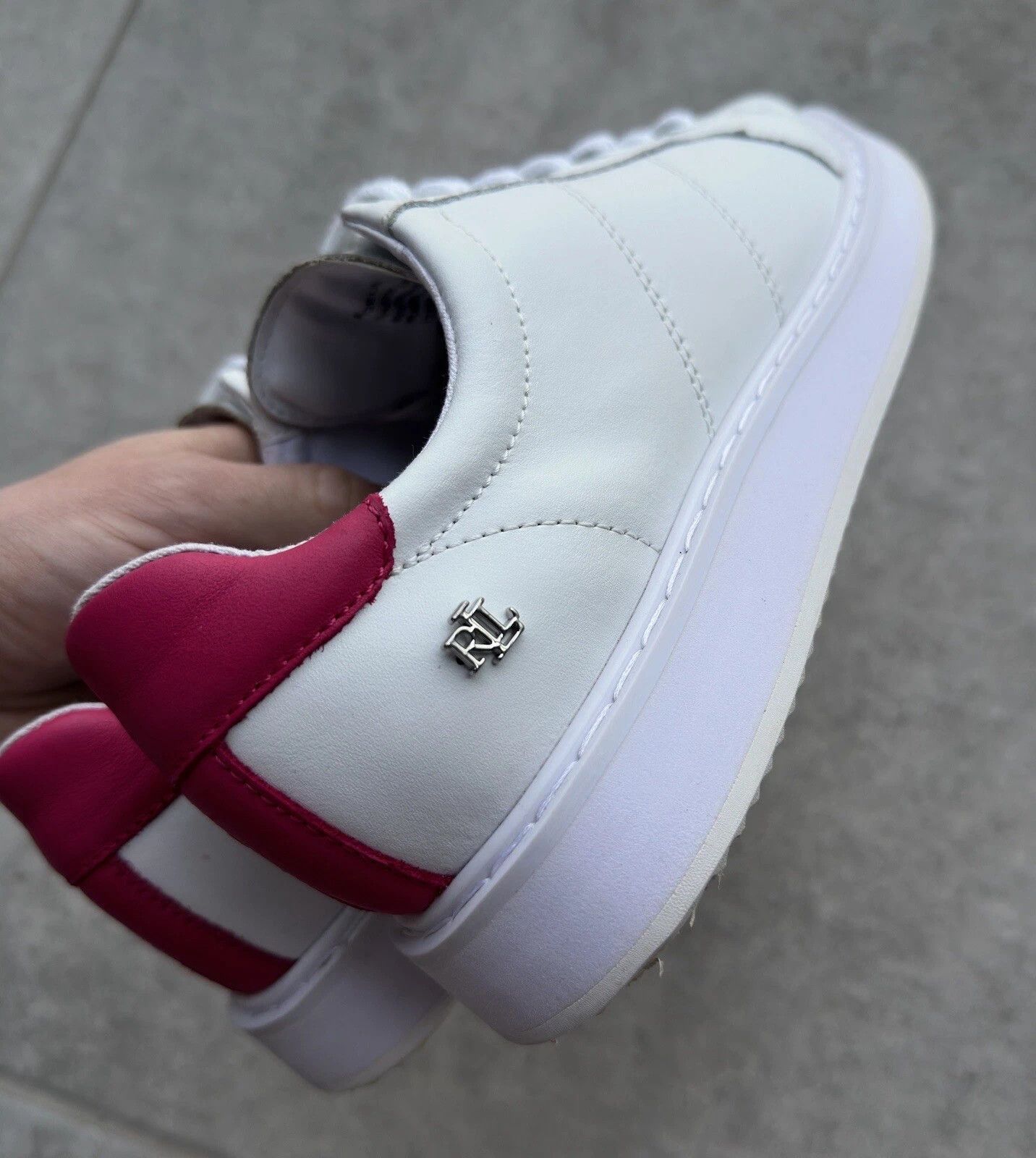 Polo Ralph Lauren Lauren Ralph Lauren Angeline II Leather Shoes Sneakers Size US 8.5 / IT 38.5 - 4 Thumbnail
