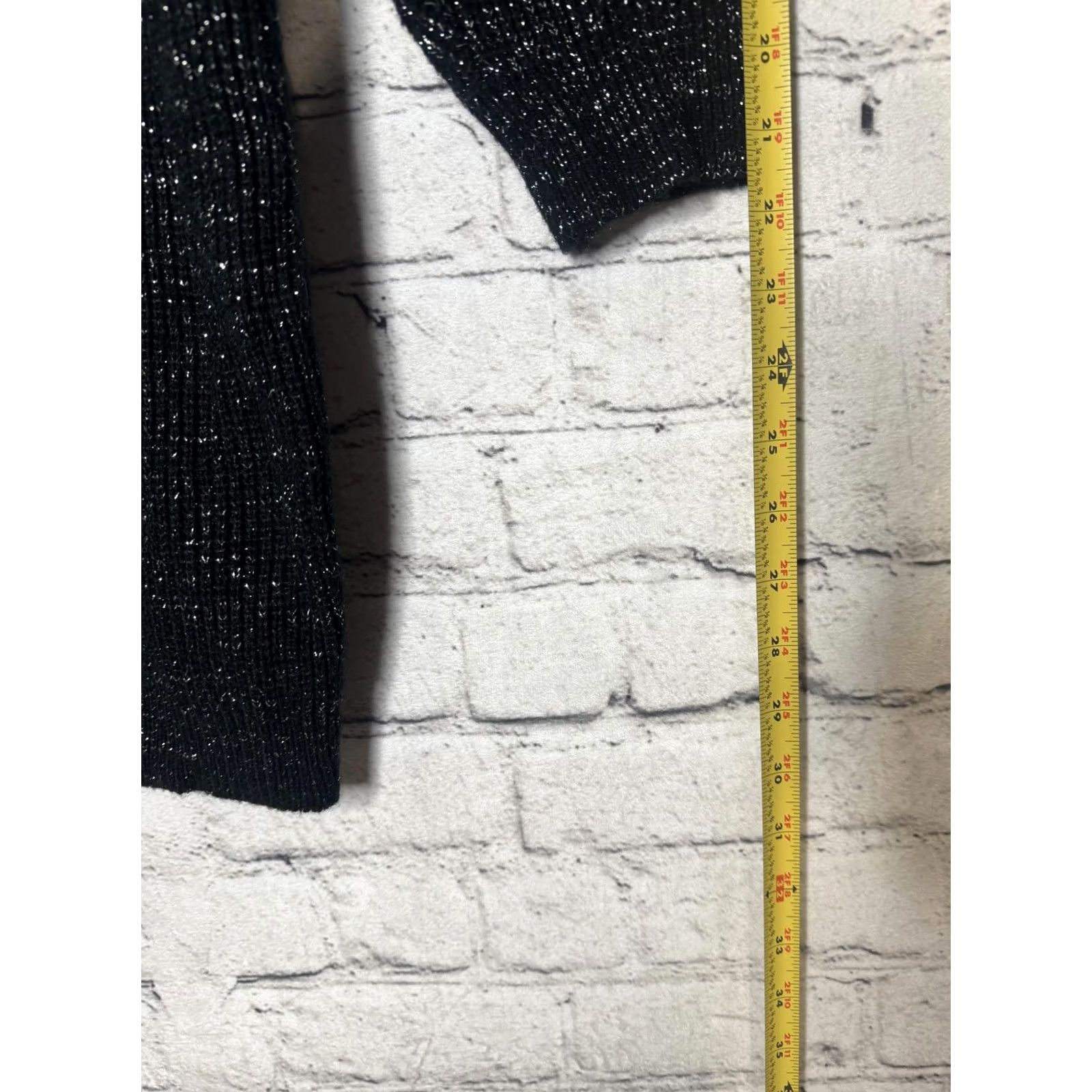 Vintage VINTAGE Gitano Plus Size Black Metallic Knit Sweater Dress Size 38 3X Women Knit sweater dress Mens? Size XXL / US 16-18 / IT 52-54 - 4 Thumbnail