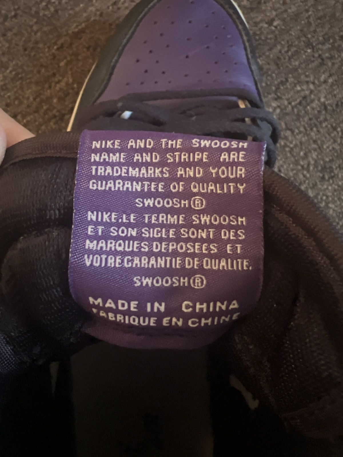 Jordan Brand Jordan 1 OG' COURT PURPLE Size US 10 / EU 43 - 8 Thumbnail