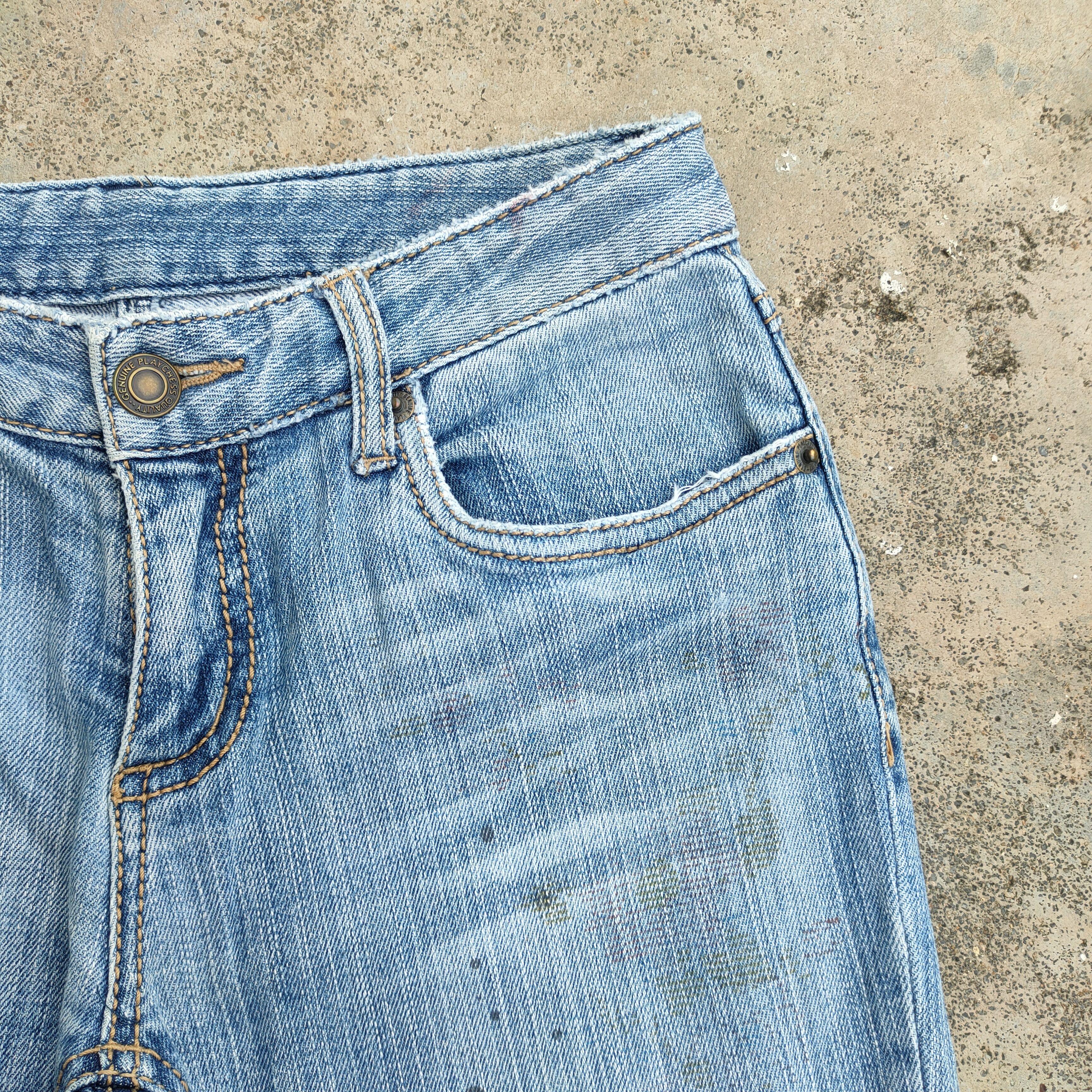 Japanese Brand VINTAGE JAPANESE FLARE FADED JEANS DENIM PANTS Size US 26 / EU 42 - 7 Thumbnail