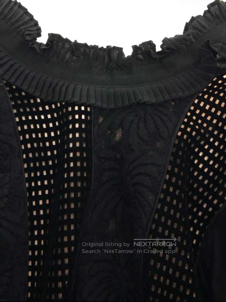 Fendi Fendi Black Grid Patchwork Dress Size XS / US 0-2 / IT 36-38 - 4 Thumbnail