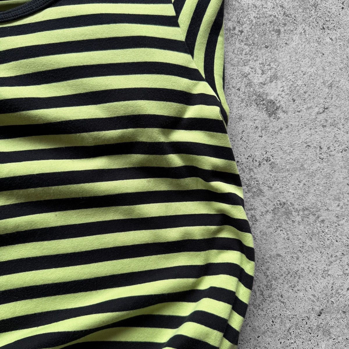 Marimekko Marimekko Black Green Striped 3/4 Sleeve T-Shirt Dress Size S / US 4 / IT 40 - 5 Thumbnail