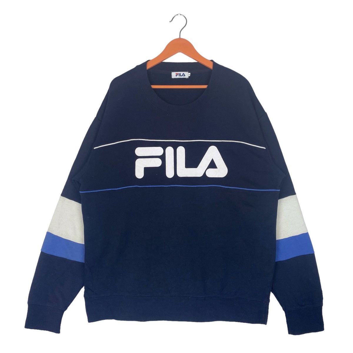 Fila Tone Big Logo Sweatshirt Crewneck Pullover Jumper