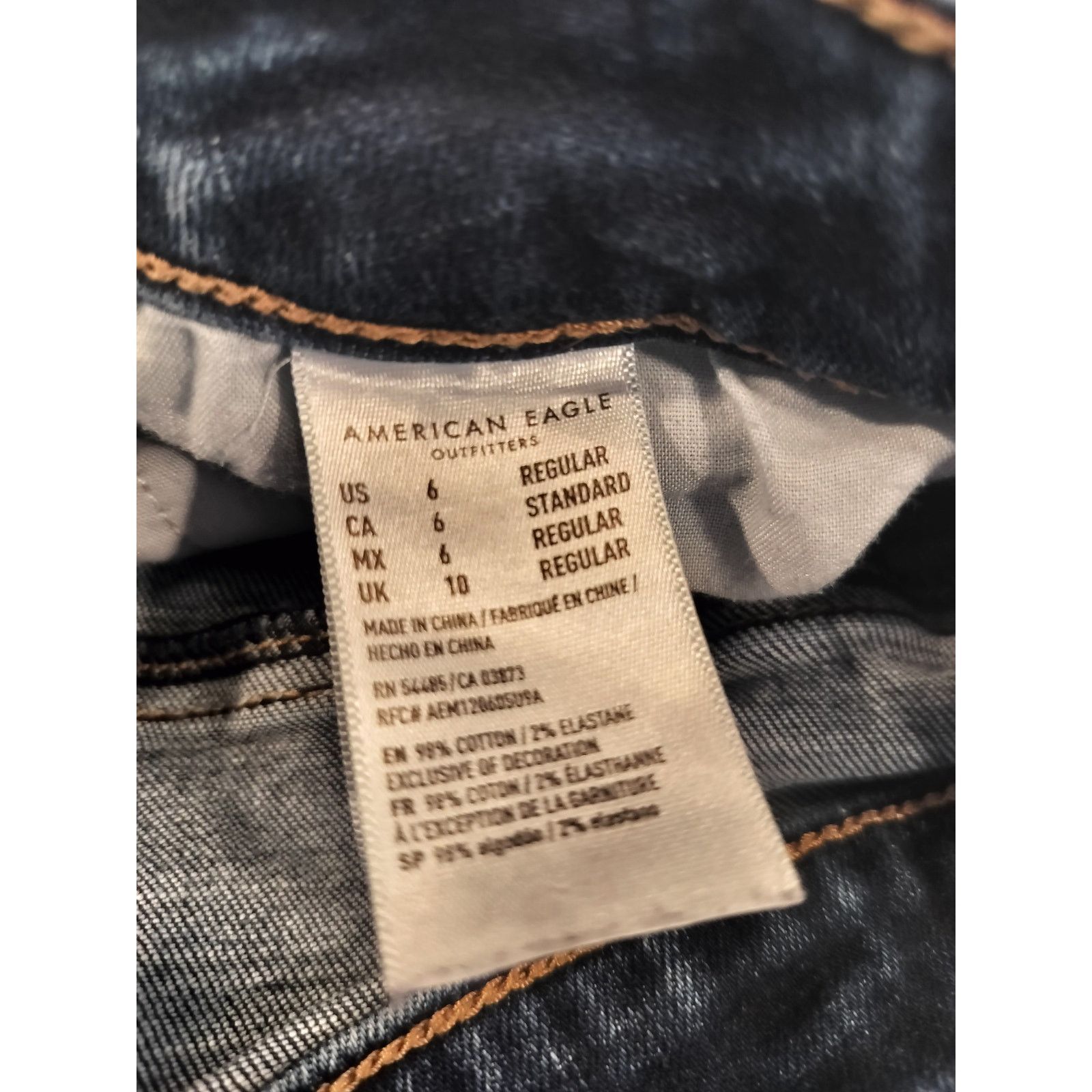 Other American Eagle Super Stretch Distressed Skinny Jeans 6R Size 28" / US 6 / IT 42 - 10 Thumbnail