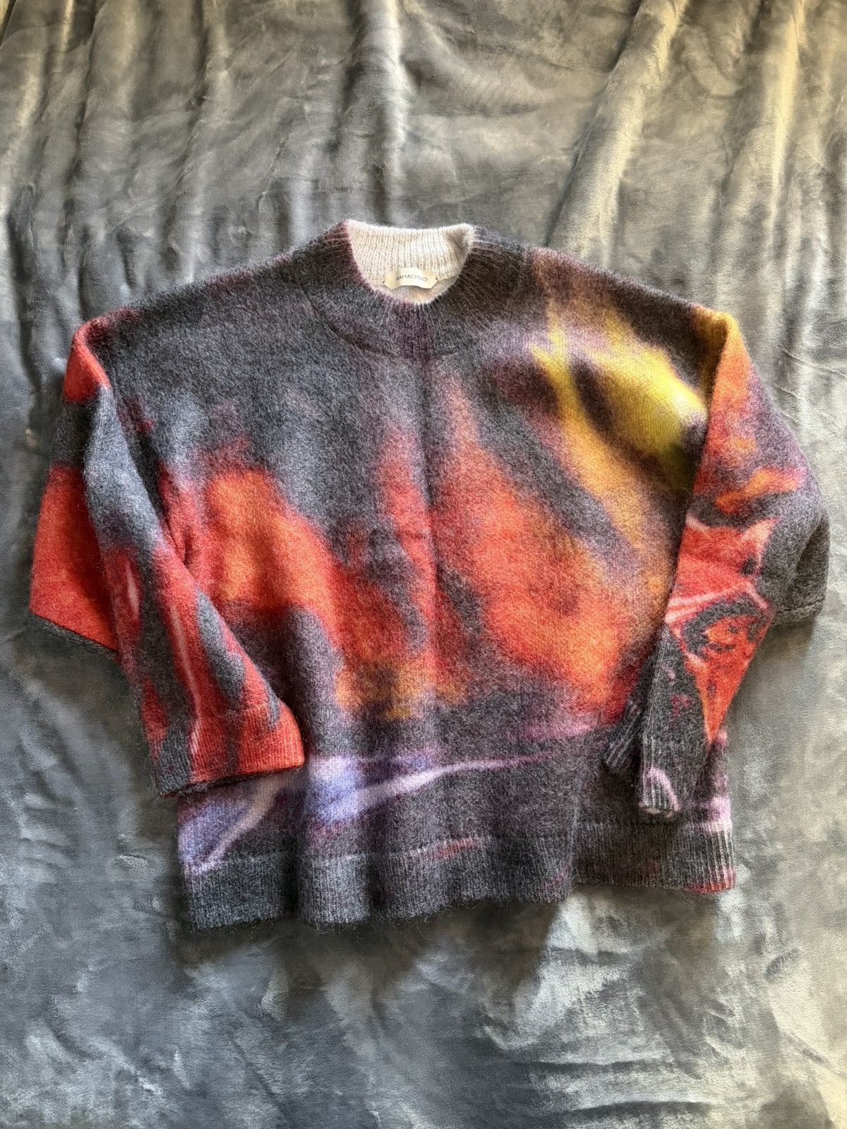 Namacheko Namacheko Rezyane Printed Red Wool Sweater Size US L / EU 52-54 / 3 - 1 Thumbnail