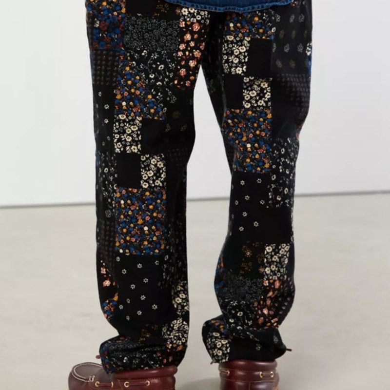 Urban Outfitters UO Mens Patchwork Floral Pattern Beach Casual Pant Sz Small Size US 26 / EU 42 - 2 Thumbnail
