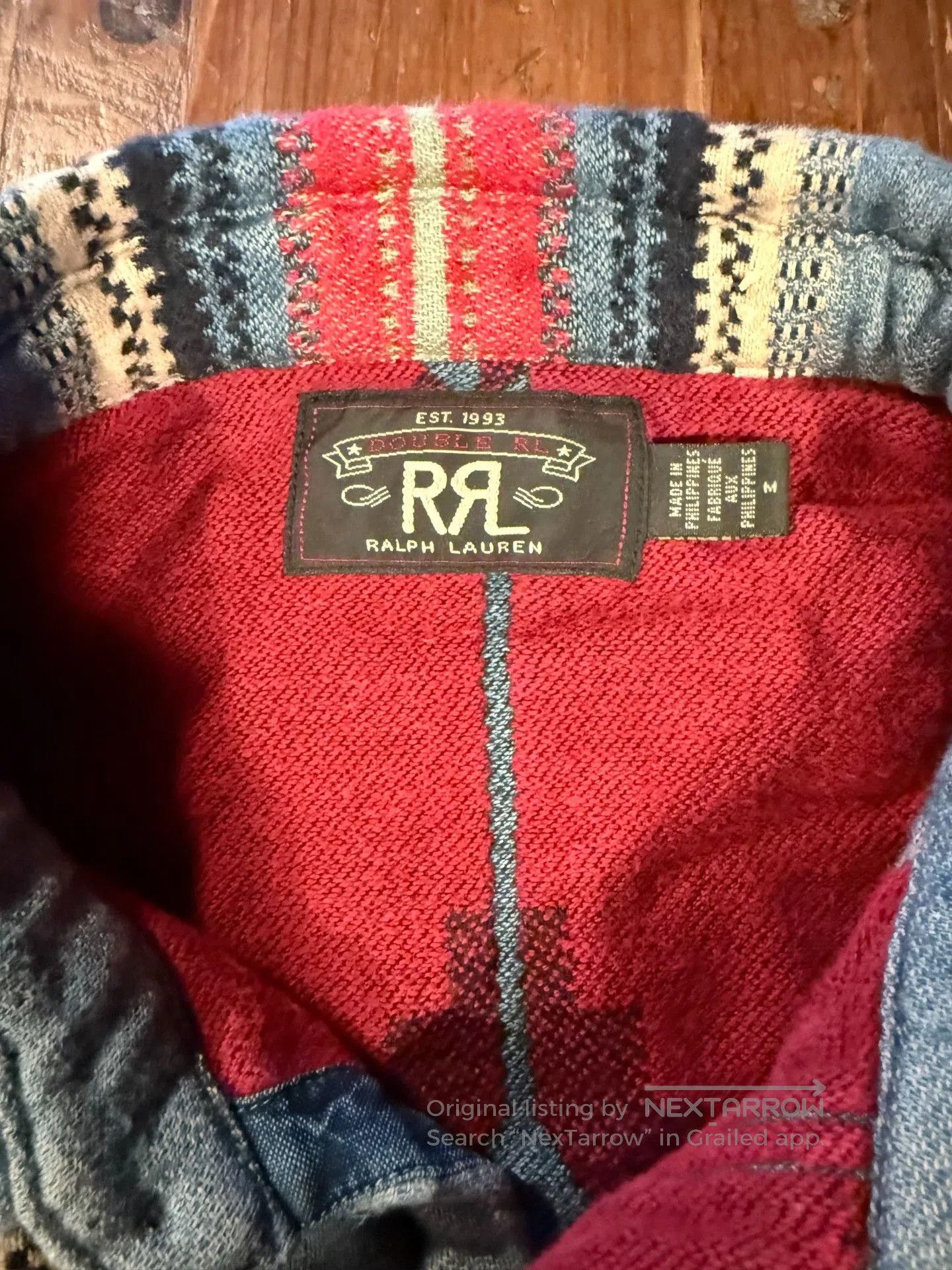 RRL Ralph Lauren RRL Striped Denim Shirt. Size US M / EU 48-50 / 2 - 3 Thumbnail