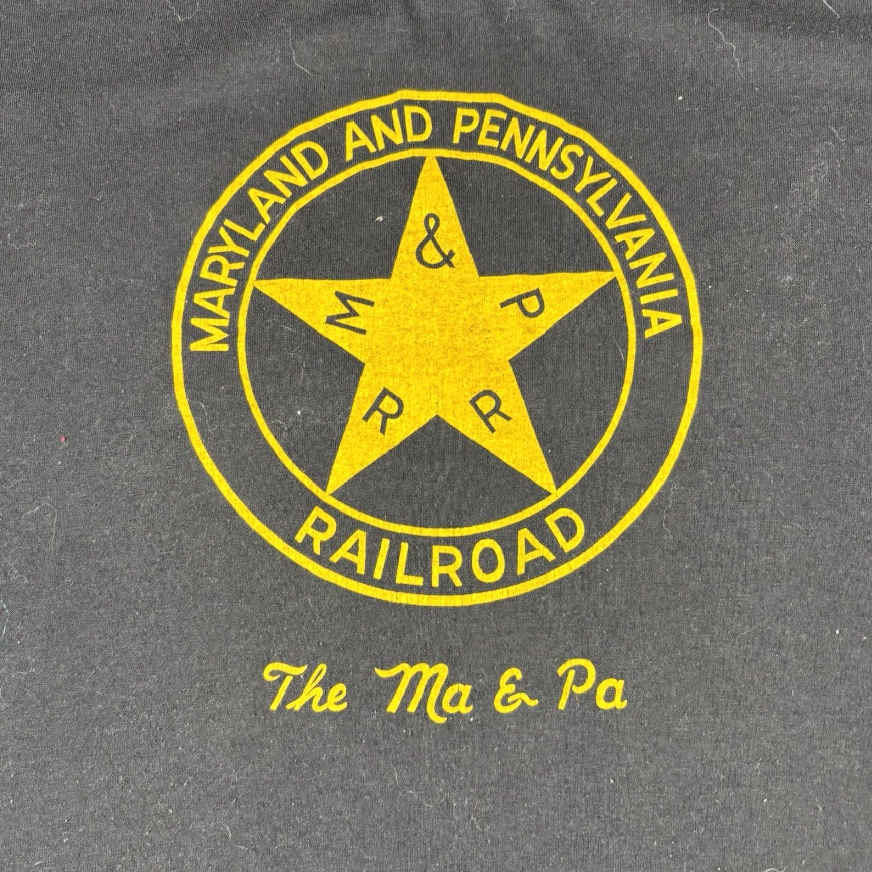 Logo 7 VINTAGE Maryland Railroads Graphic Logo T Shirt Black XL Size US XL / EU 56 / 4 - 3 Thumbnail