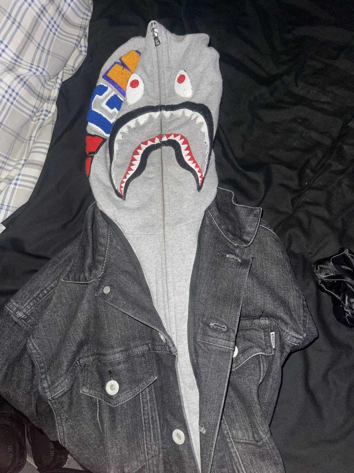 Bape Bape black denim jacket Size US S / EU 44-46 / 1 - 1 Thumbnail