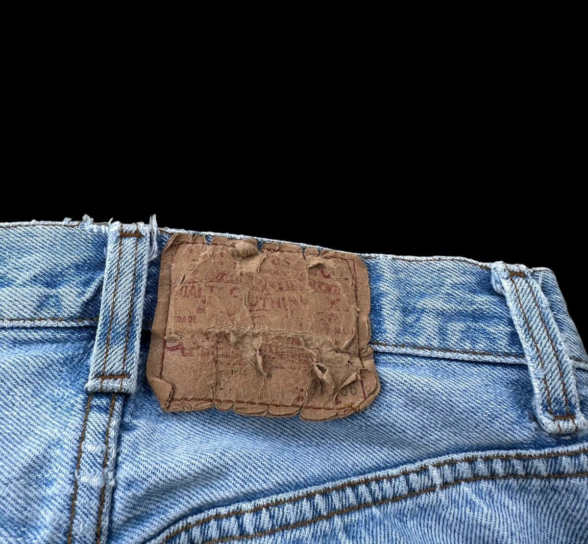 Levi's Vintage Levi’s 501 top button 552 distressed jeans Size US 28 / EU 44 - 3 Thumbnail