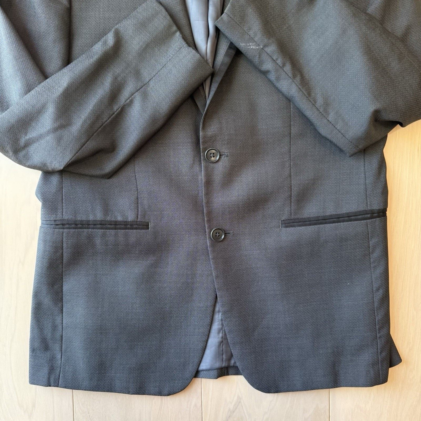 John Varvatos John Varvatos Blazer Medium Gray Black Wool Soho Fit Jacket Size 40R - 5 Thumbnail